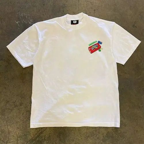 Japanese Brand Mizuki x Nami White loose casual t-shirt with cat pattern Size US M / EU 48-50 / 2 - 2 Thumbnail