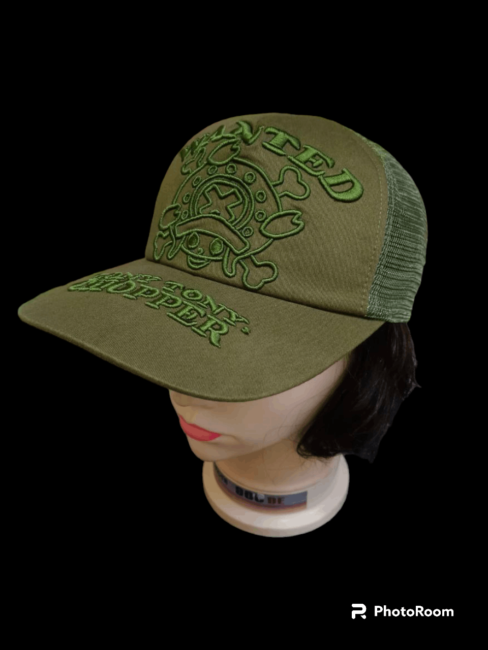 image of Anima x Character Hero Wanted Tony Chop0Er Embroided Hat in Olive Green, Men's
