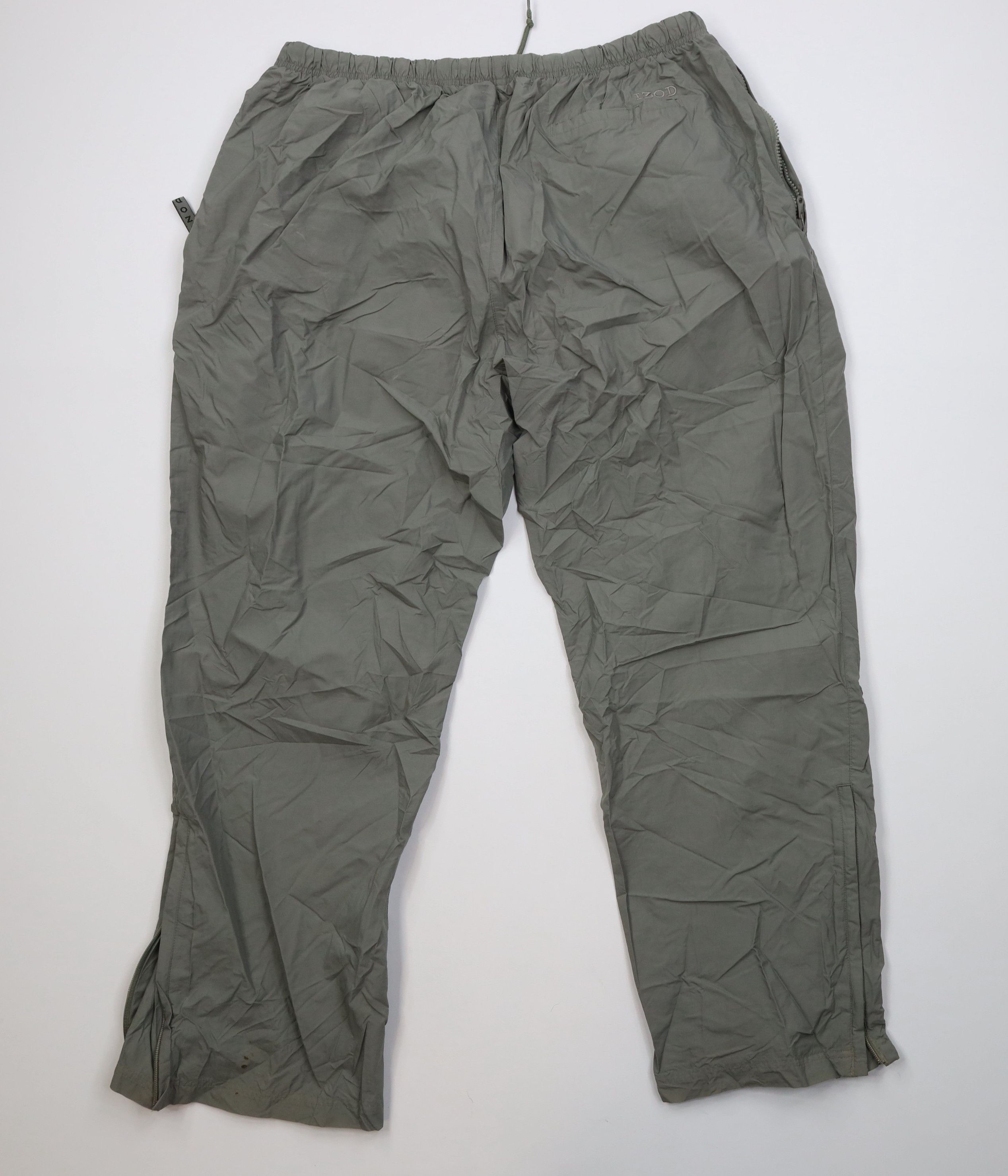 Izod Vintage 90s Y2K Izod Golf Packable Wide Leg Rain Pants Green Size US 40 / EU 56 - 9 Thumbnail