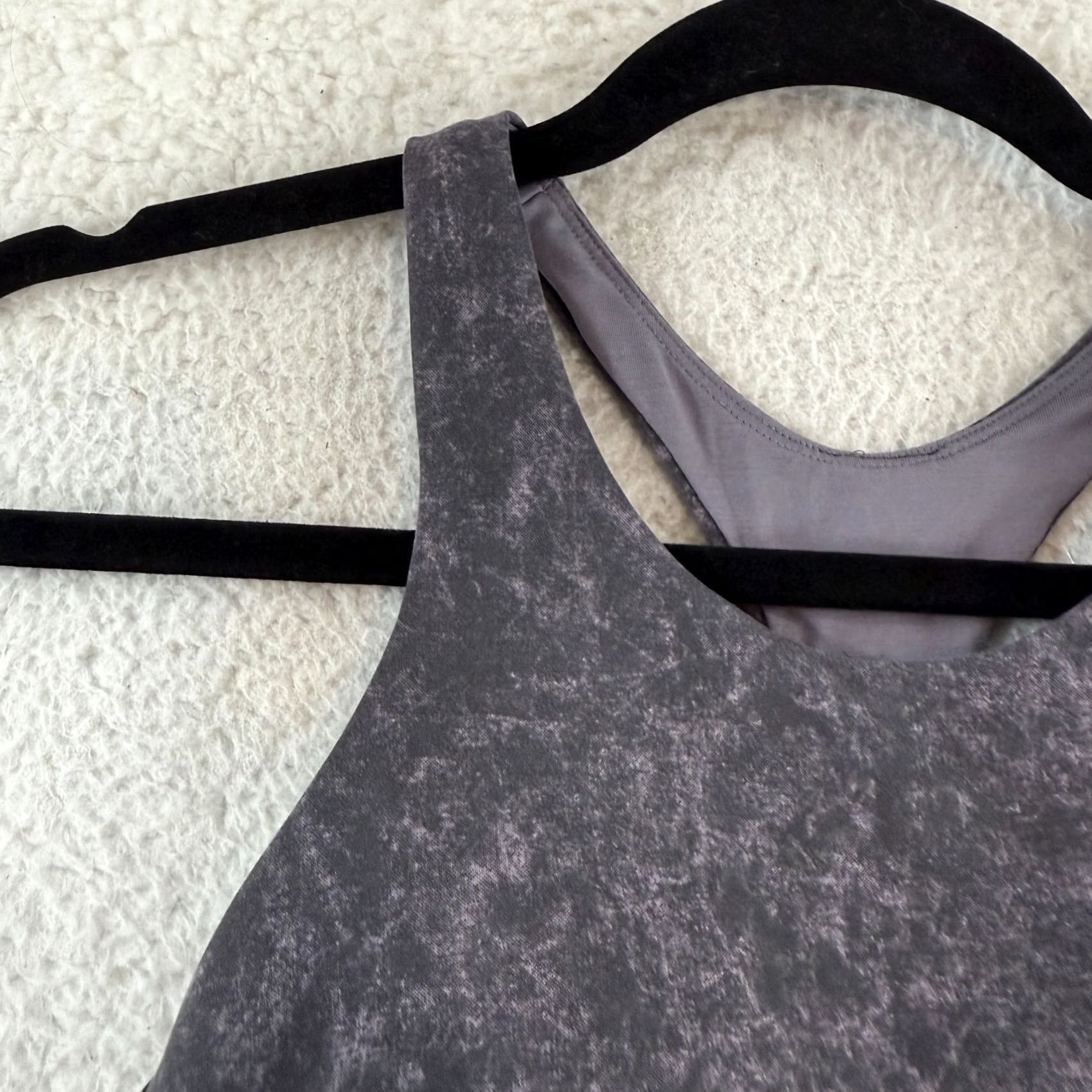 Lululemon Lululemon Wunder Train Longline Bra Womens 6 Dusky Lavender Yoga Gym Sporty Size ONE SIZE - 2 Thumbnail