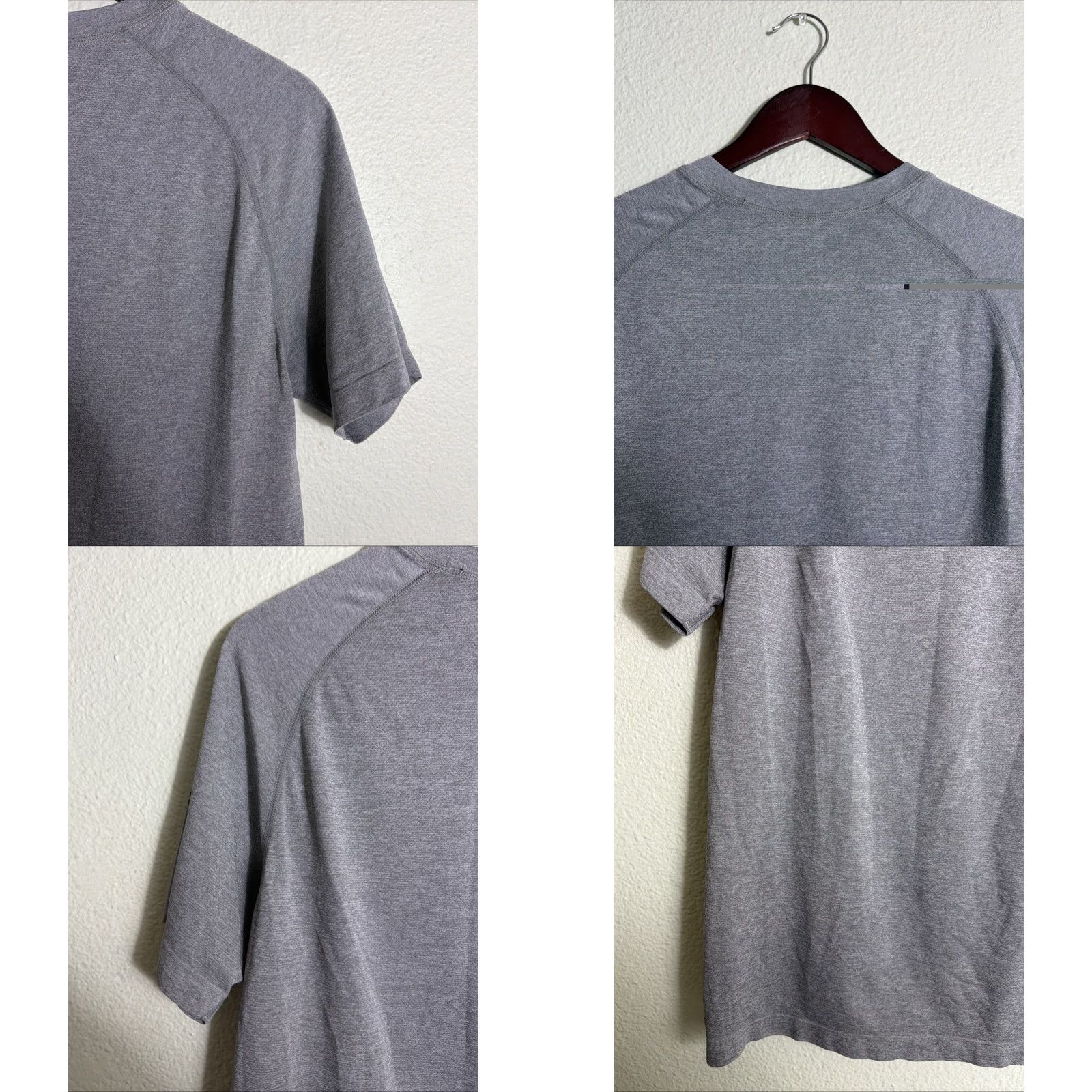 Fabletics Fabletics Shirt Mens M Gray Short Sleeve Activewear Pullover Crew Neck Lightweight Solid Gym Running Cross Training Size US M / EU 48-50 / 2 - 9 Thumbnail