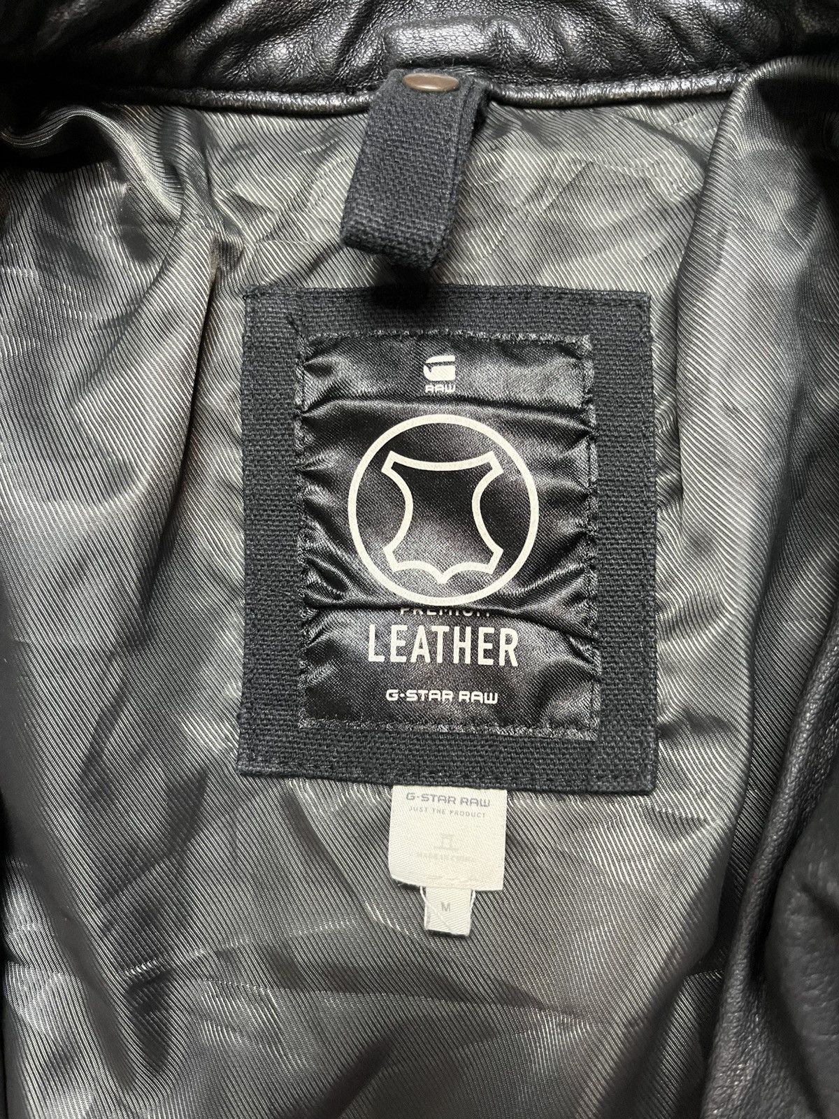 G-Star G-Star Raw biker leather jacket Size US M / EU 48-50 / 2 - 9 Thumbnail