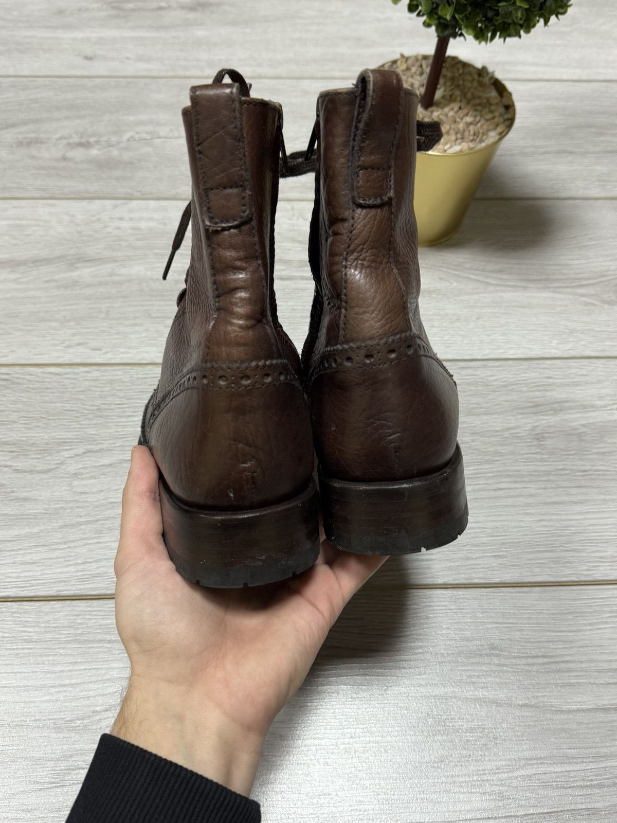 Sendra Sendra western vintage leather lace boots rare rancho Size US 8.5 / EU 41-42 - 7 Thumbnail