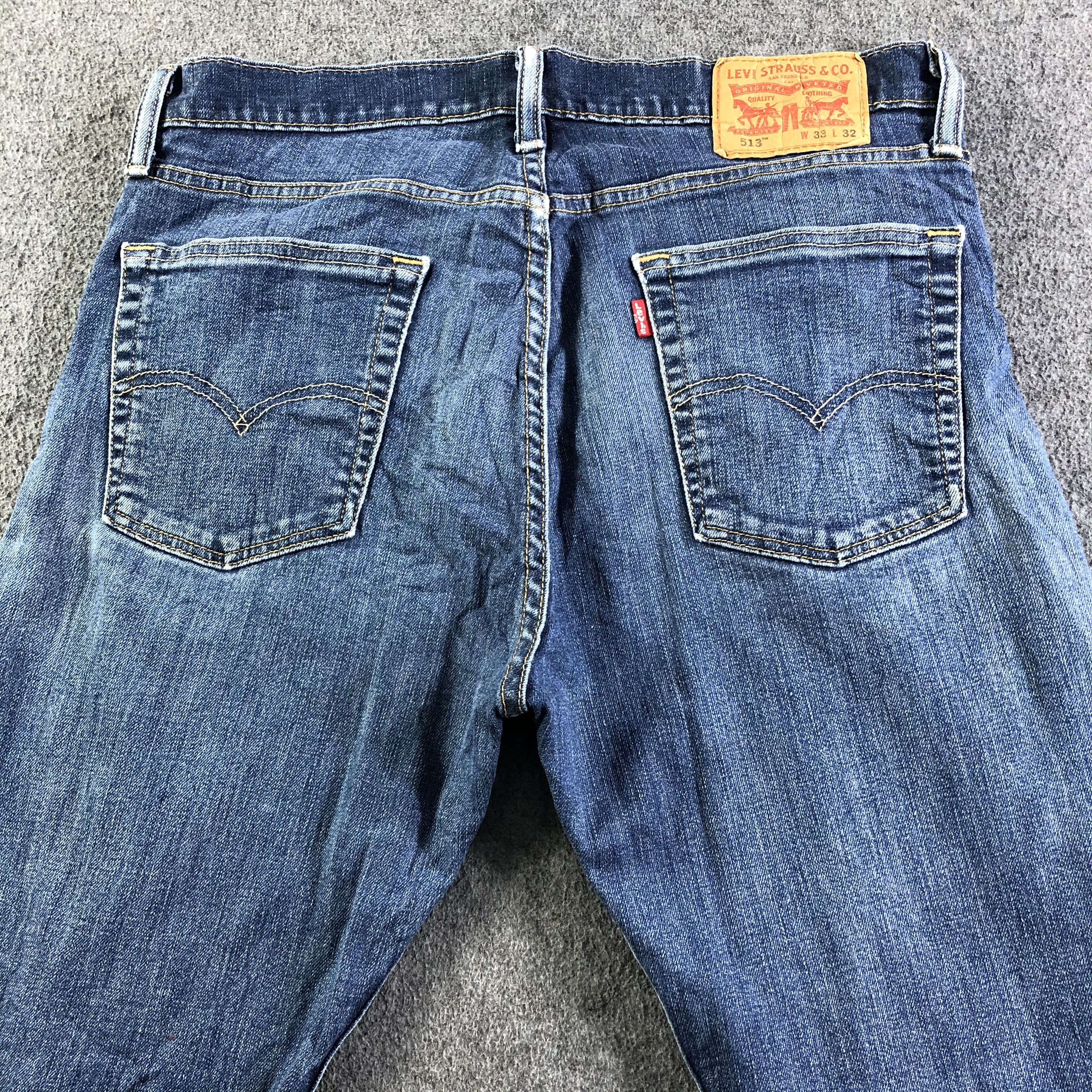 Levi's Vintage Blue Wash Levis 513 Jeans-J4291 Size US 33 - 4 Thumbnail
