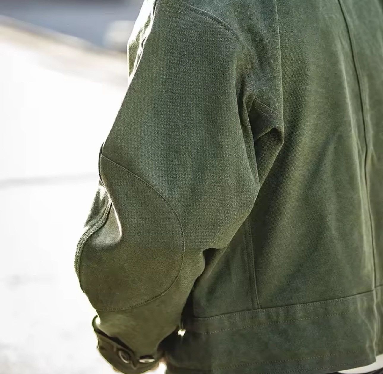 Jean Motorcycle Loose Streetwear Army Green Jacket Size US XXL / EU 58 / 5 - 4 Thumbnail