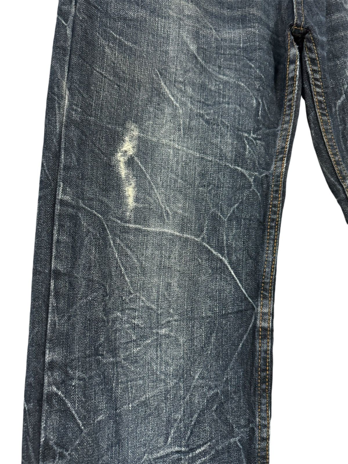 Japanese Brand Avant Garde Nylaus Clothing Double Waist Flare Denim Size US 33 - 8 Thumbnail
