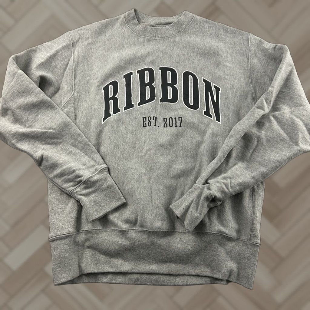 Champion Champion Reverse Weave Ribbon Crewneck Pullover Sweatshirt Men's M Gray Size US M / EU 48-50 / 2 - 1 Thumbnail