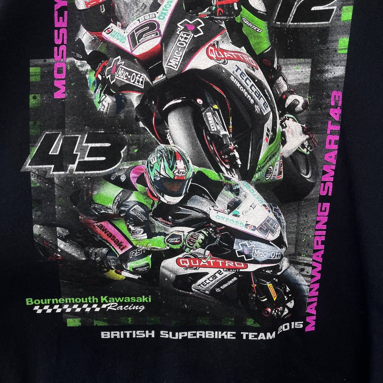Gildan Kawasaki British Superbike Team 2015 Moto Racing Tshirt Size US XXL / EU 58 / 5 - 4 Thumbnail