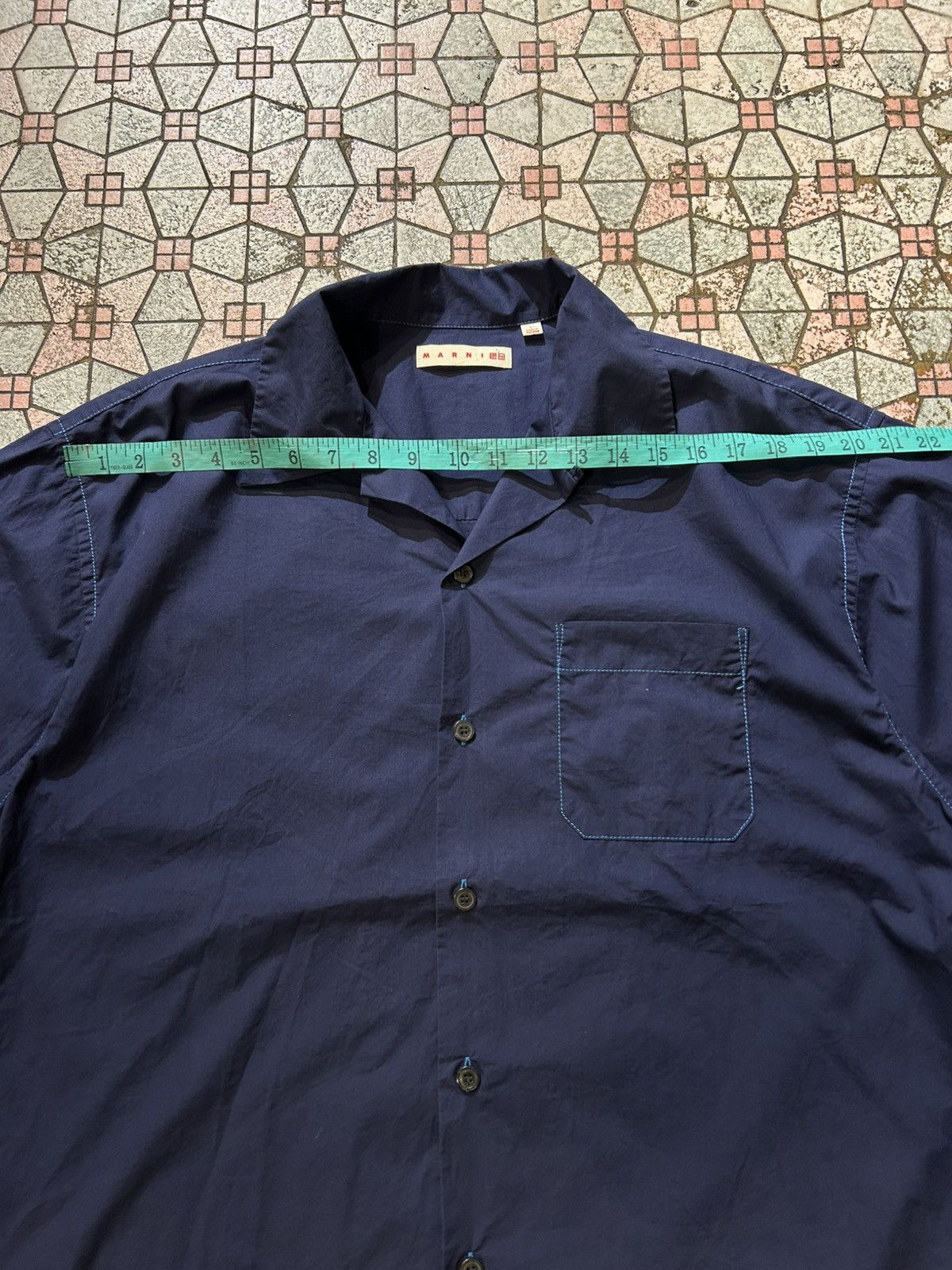 Marni × Uniqlo Uniqlo Marni Button Up Open Collar Shirt Size US L / EU 52-54 / 3 - 12 Thumbnail