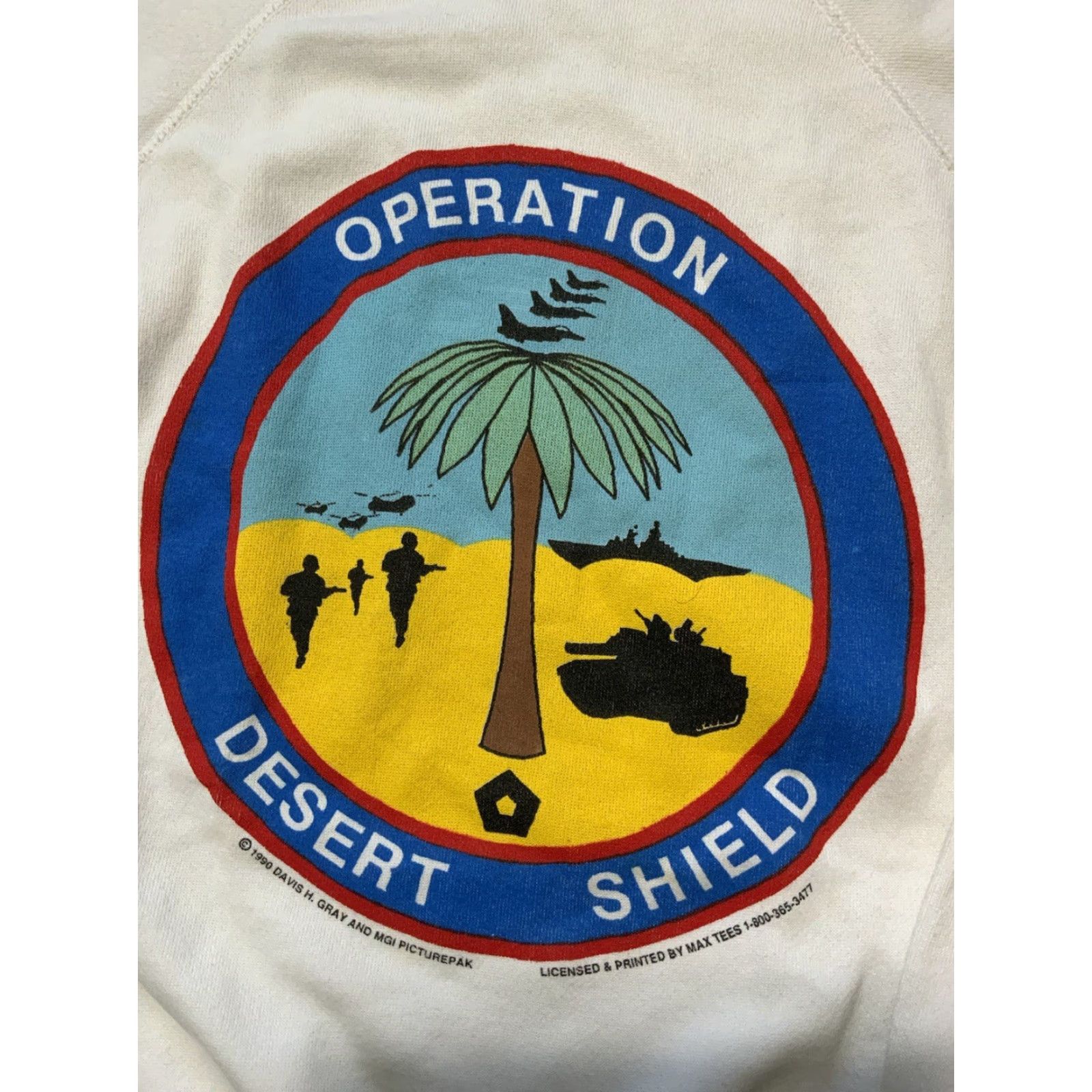 Hanes VINTAGE Operation Desert Storm Pursuit Of Peace Flags Military Sweatshirt L Size US L / EU 52-54 / 3 - 2 Thumbnail