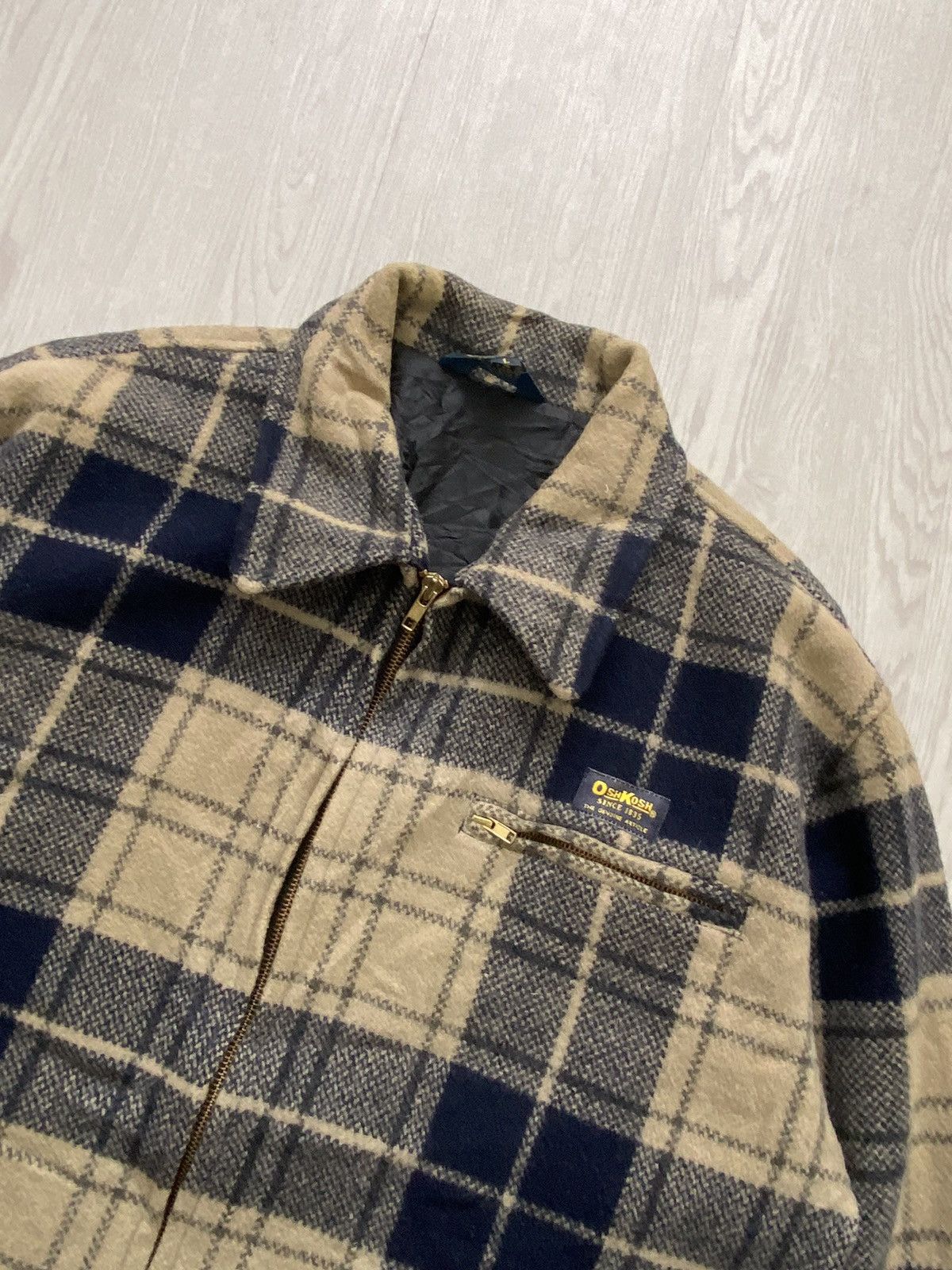 Oshkosh Vintage 1990’s Oshkosh Detroit Wool Plaid Jacket Size US L / EU 52-54 / 3 - 2 Thumbnail