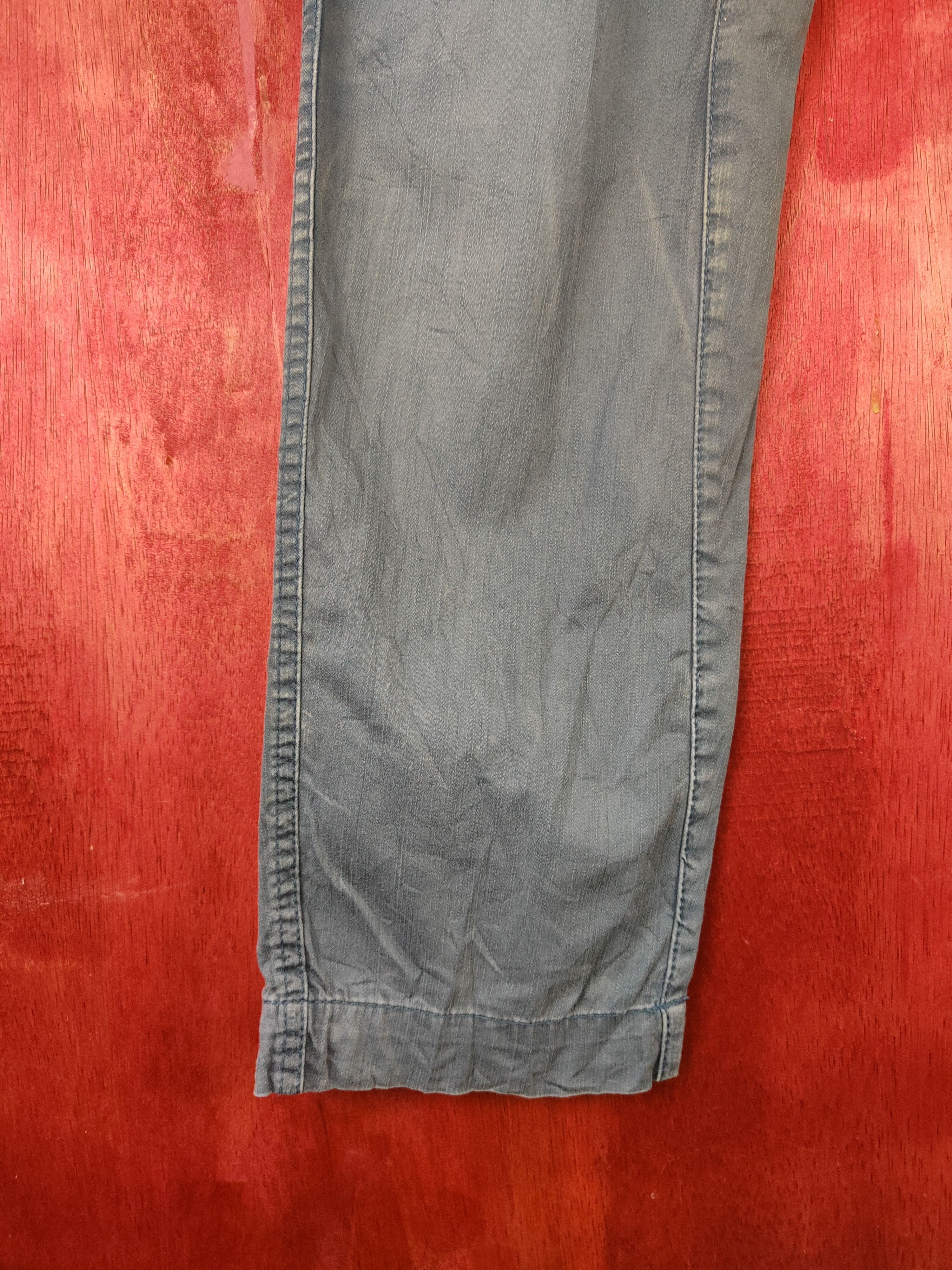 Japanese Brand Genba-Xebec Blue Multipocket Tactical Cargo Pants #S1304 Size US 31 - 4 Thumbnail