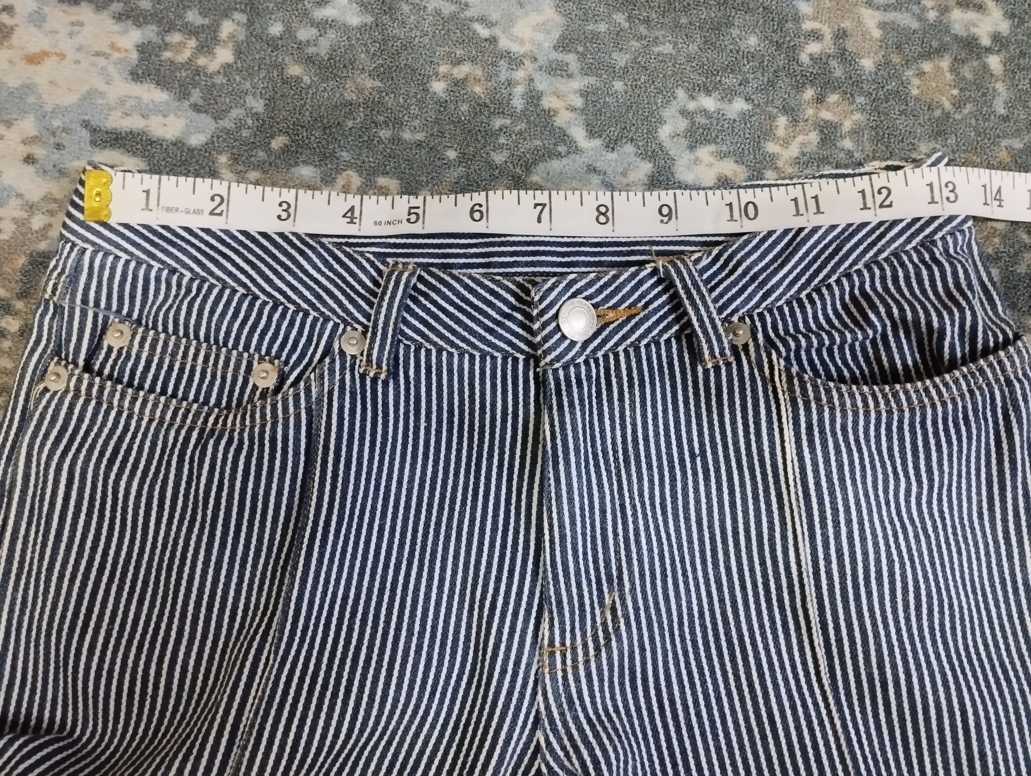 Tornado Mart Super Flare Jeans Japan Hickory Stripe Bootcut Jeans Size US 26 / EU 42 - 7 Thumbnail