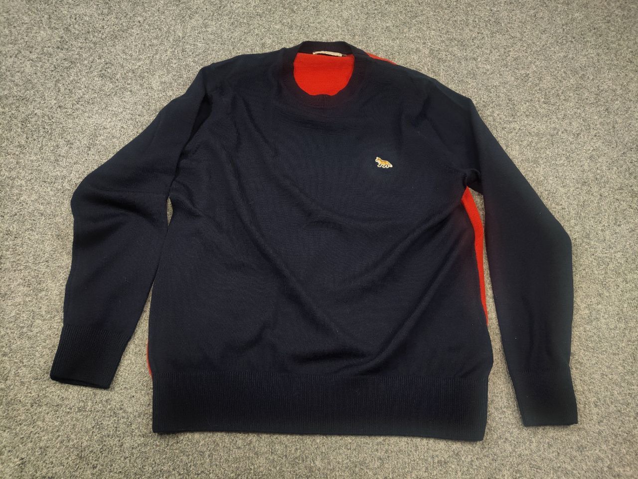 Maison Kitsune Maison Kitsuné Design Pullover Merino wool color sweater Size US L / EU 52-54 / 3 - 3 Thumbnail