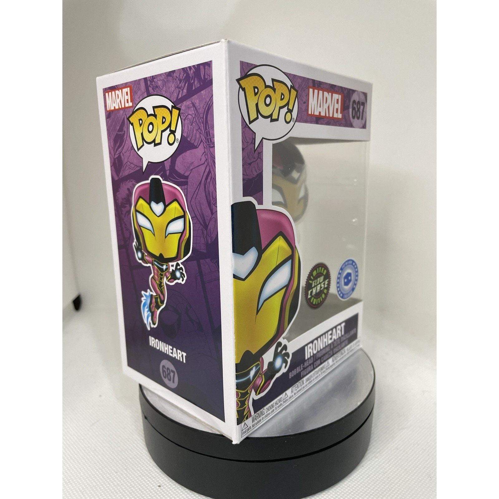 Marvel Comics Funko Pop! Ironheart (Chase) (Glows in the Dark) - PIAB #687 Size ONE SIZE - 7 Thumbnail