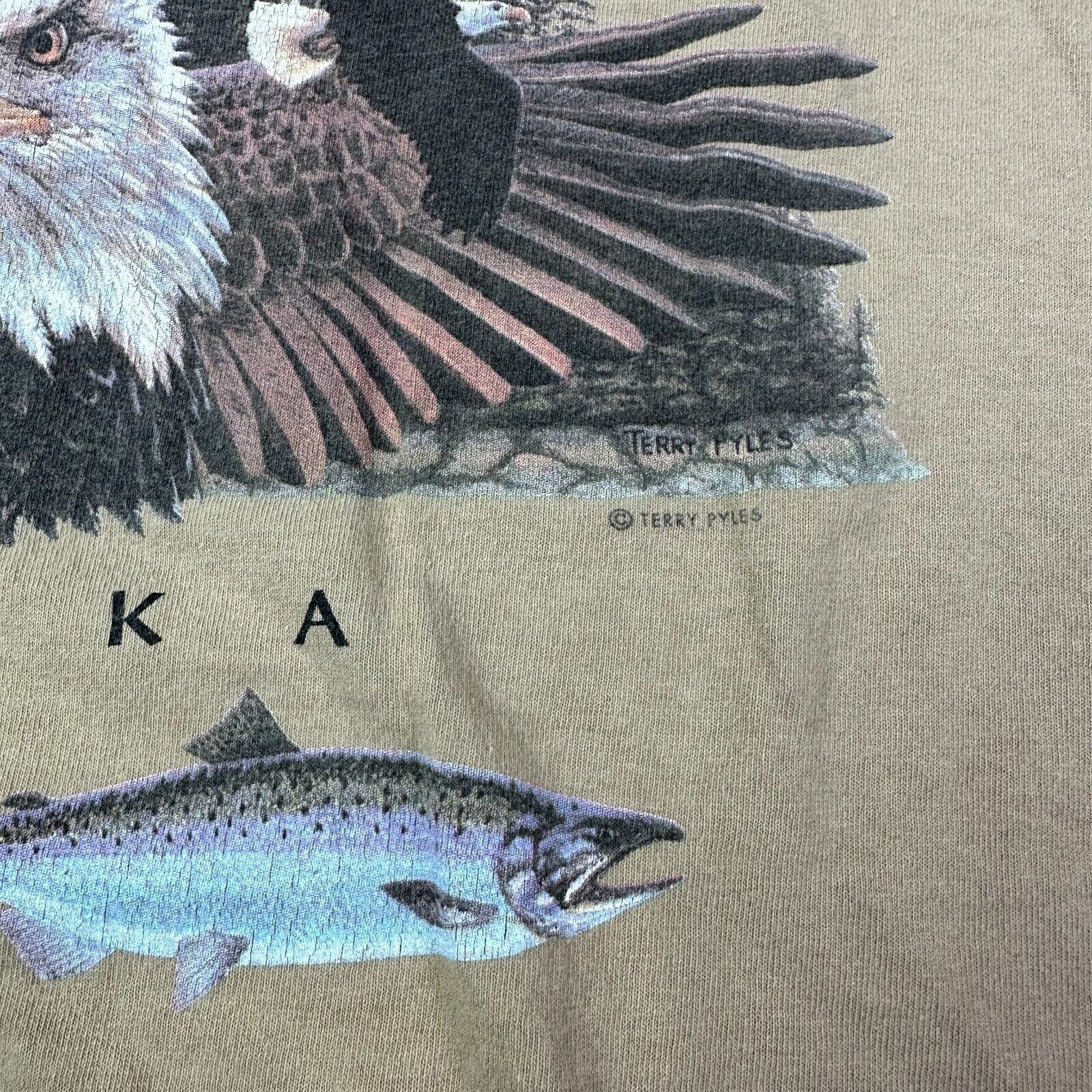 Anvil Vtg Eagle T Shirt Men Size XL Made In USA Single Stitch Size US XL / EU 56 / 4 - 6 Thumbnail