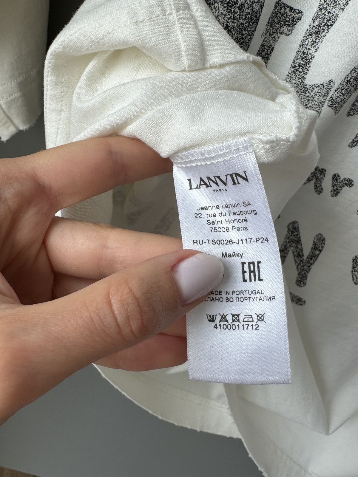 Lanvin LANVIN X FUTURE UNISEX LOOSE-FIT PRINTED T-SHIRT Size US XS / EU 42 / 0 - 6 Thumbnail
