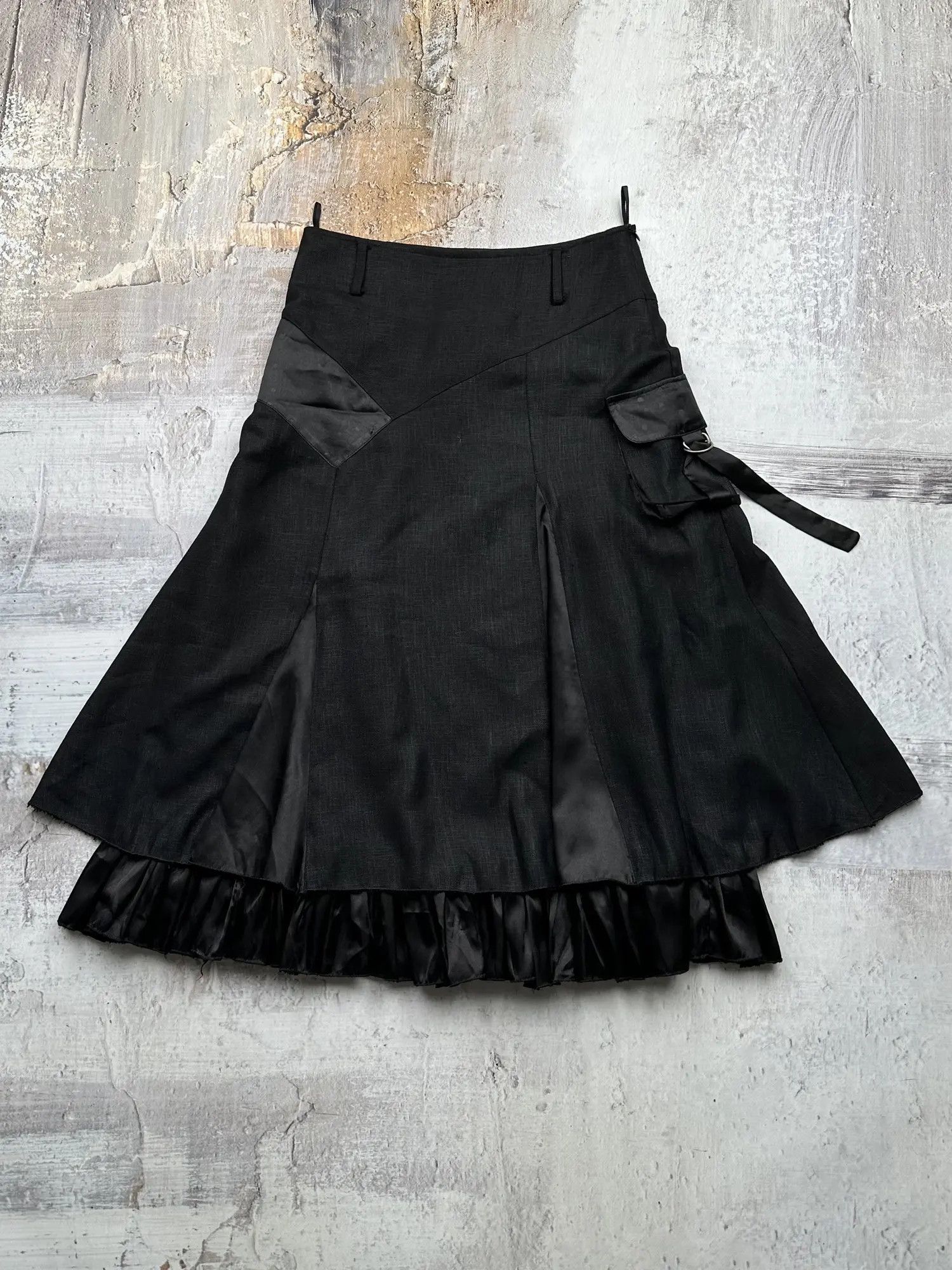 スカート DARK RED RUM band design skirt DARK RED RUM band design skirt