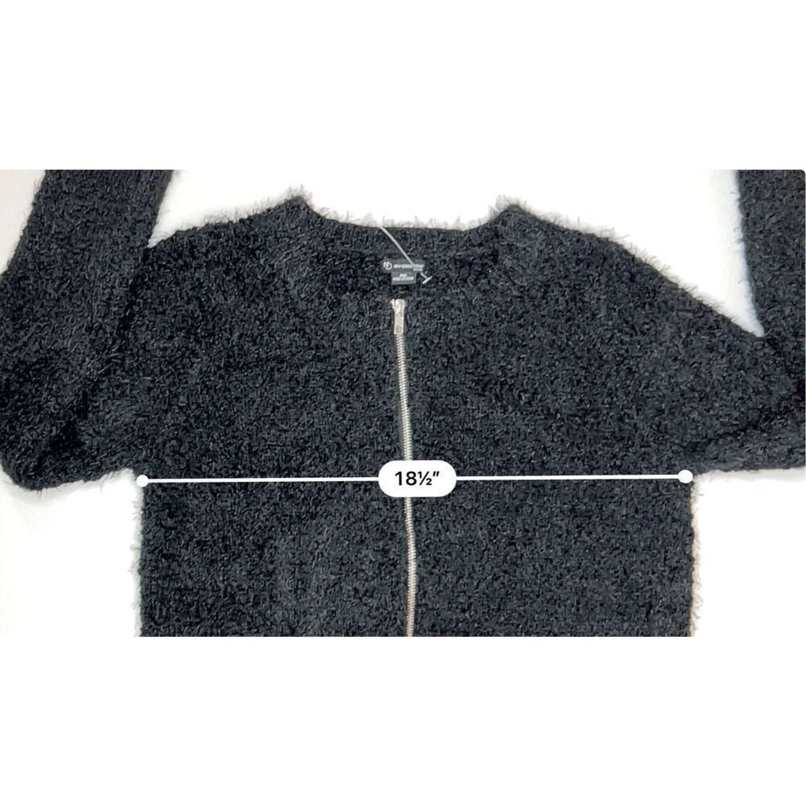 & Other Stories New Directions Petite Black Zipper Cardigan Sweater MEDIUM Size M / US 6-8 / IT 42-44 - 5 Thumbnail