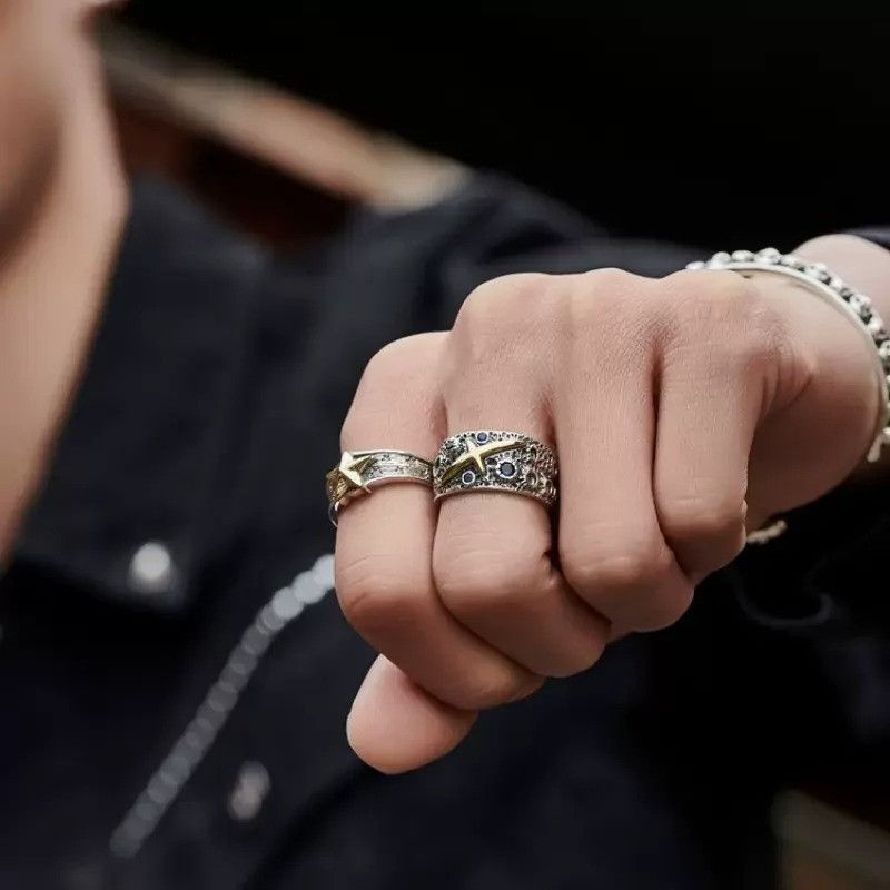 Jewelry × Vintage Retro Golden Star Ring Size ONE SIZE - 2 Thumbnail
