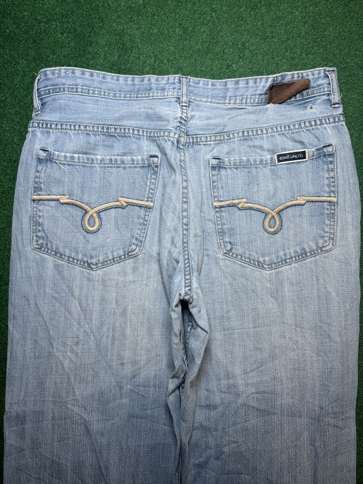 Ecko Unltd. × Vintage Vtg Y2K Ecko Unltd Baggy Loose Relaxed Fit Hip Hop Jeans Size US 38 / EU 54 - 2 Thumbnail