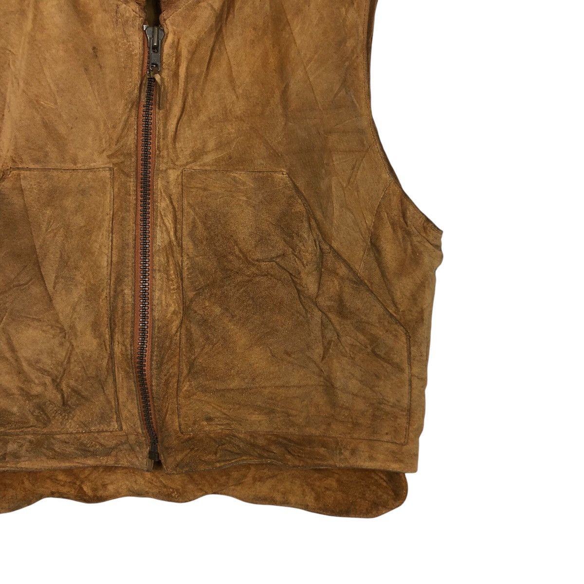 Japanese Brand 📌Vintage Utility Vest Leather Loldanthony Issey Miyake Size US M / EU 48-50 / 2 - 6 Thumbnail