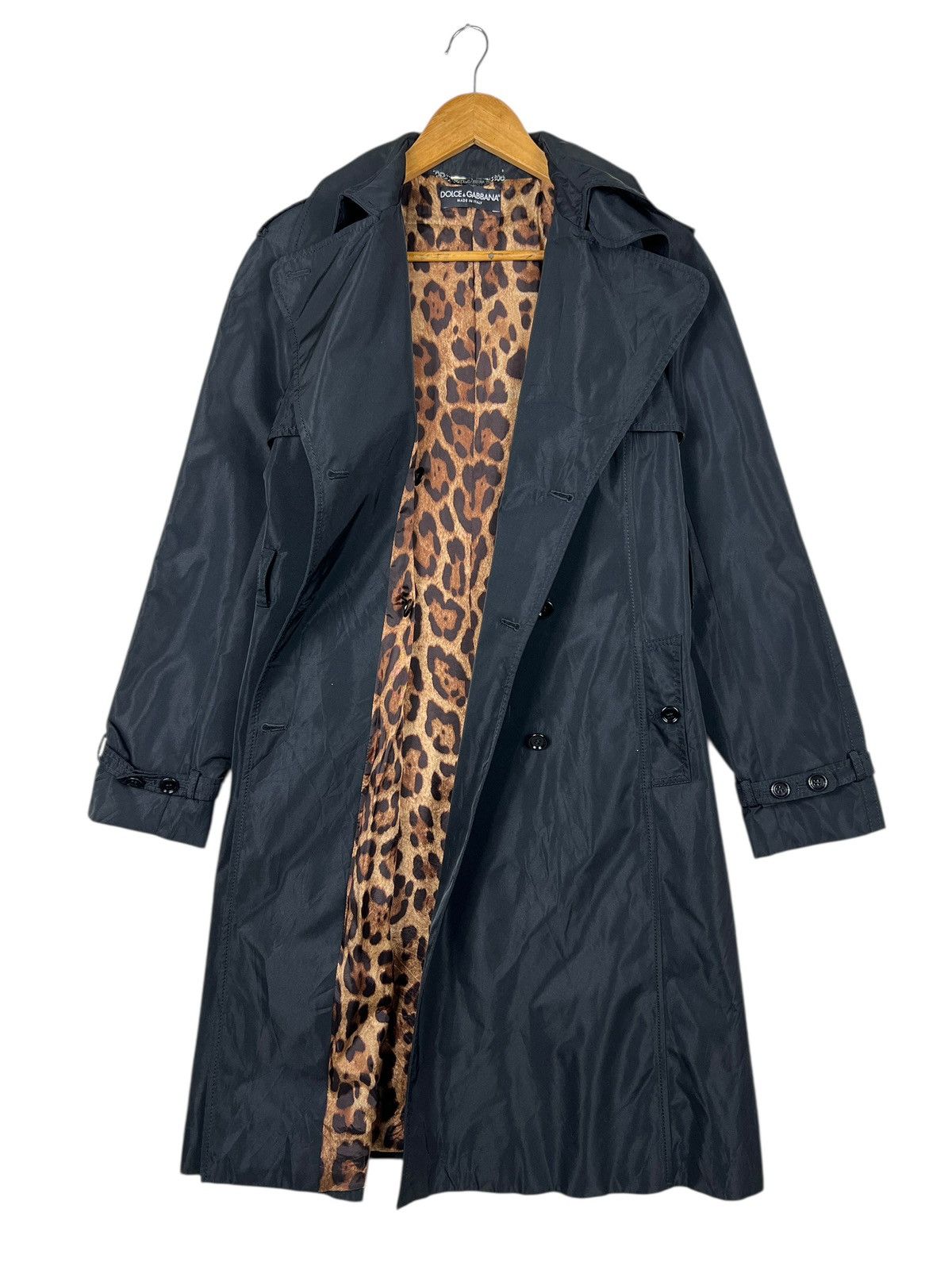 Dolce & Gabbana 🔥 Dolce & Gabbana Double Breast Trenchcoat Leopard lining Size S / US 4 / IT 40 - 1 Thumbnail