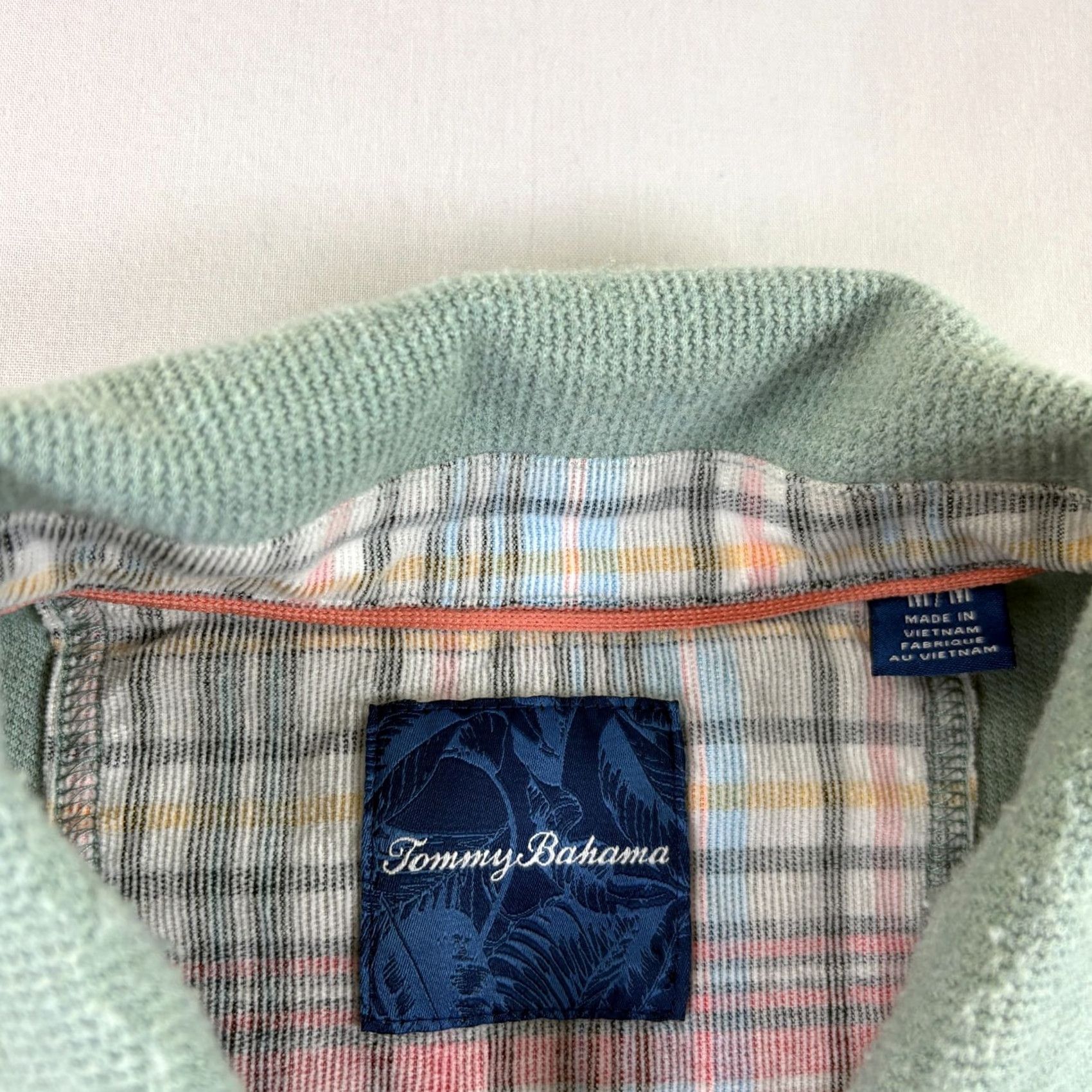 Tommy Bahama Tommy Bahama Sweater Mens M Green Collared Long Sleeve Pullover Size US M / EU 48-50 / 2 - 3 Thumbnail