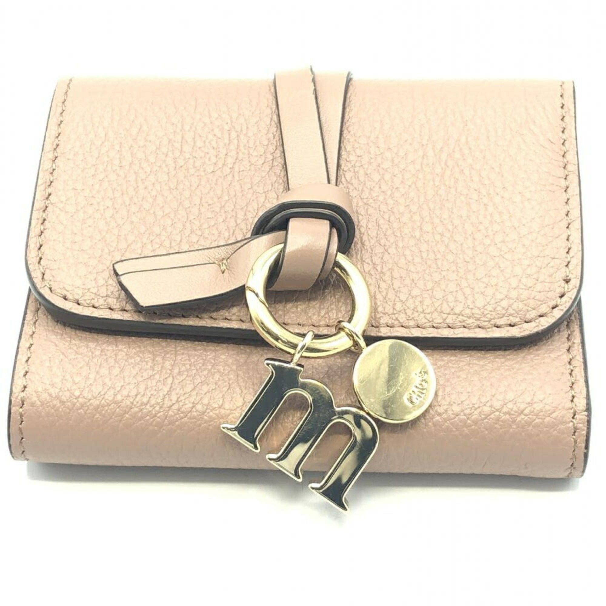 Chloe Chloe Alphabet Trifold Wallet Leather Size ONE SIZE - 1 Thumbnail