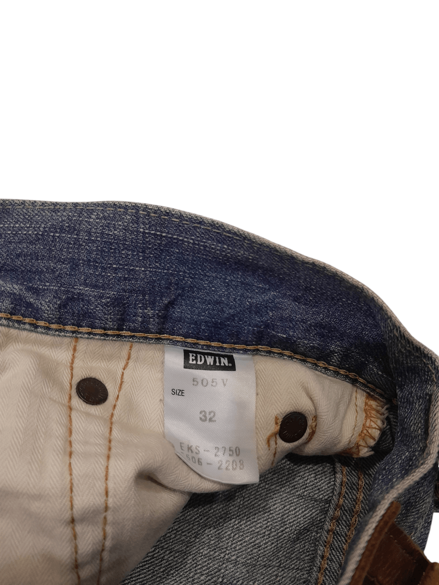Edwin × Vintage Edwin Japan Wide Cutting Selvedge Denim (F473) Waist 32 Size US 32 / EU 48 - 10 Thumbnail