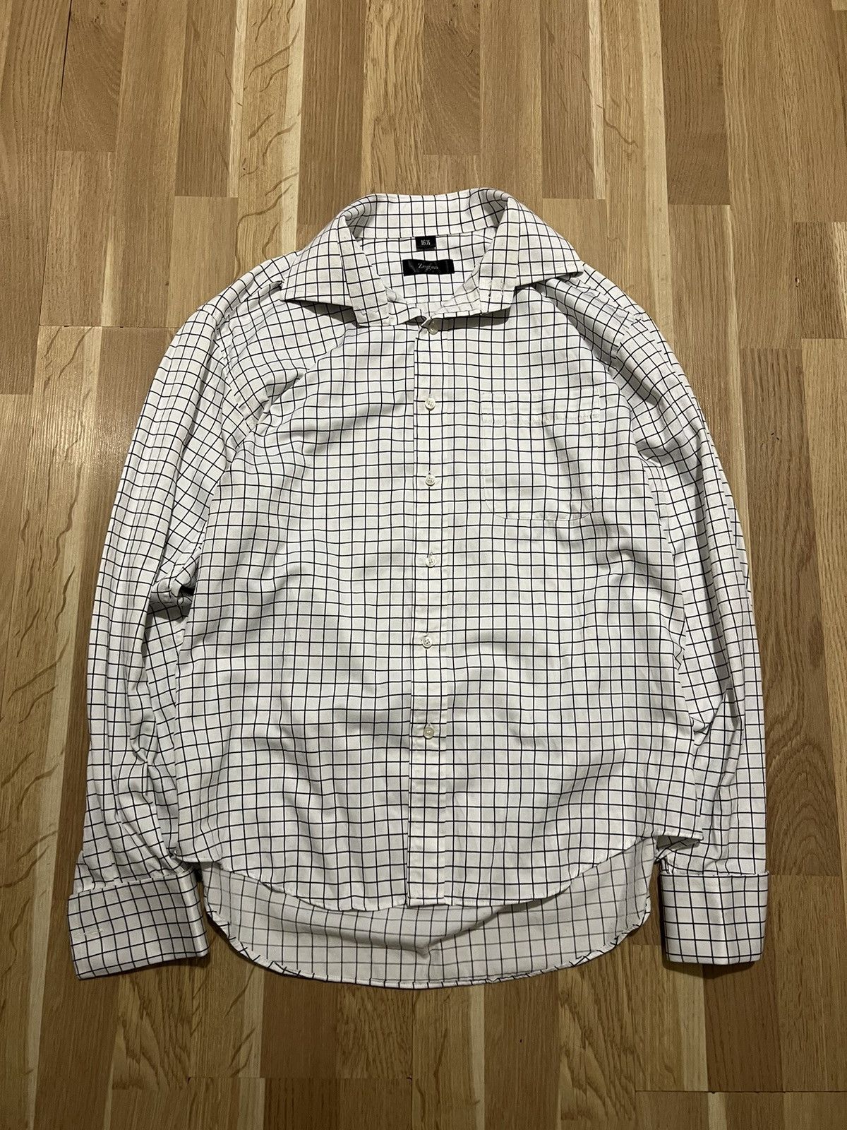 Ermenegildo Zegna × Vintage zegna ermenegildo vintage shirts white luxury Size US L / EU 52-54 / 3 - 2 Thumbnail