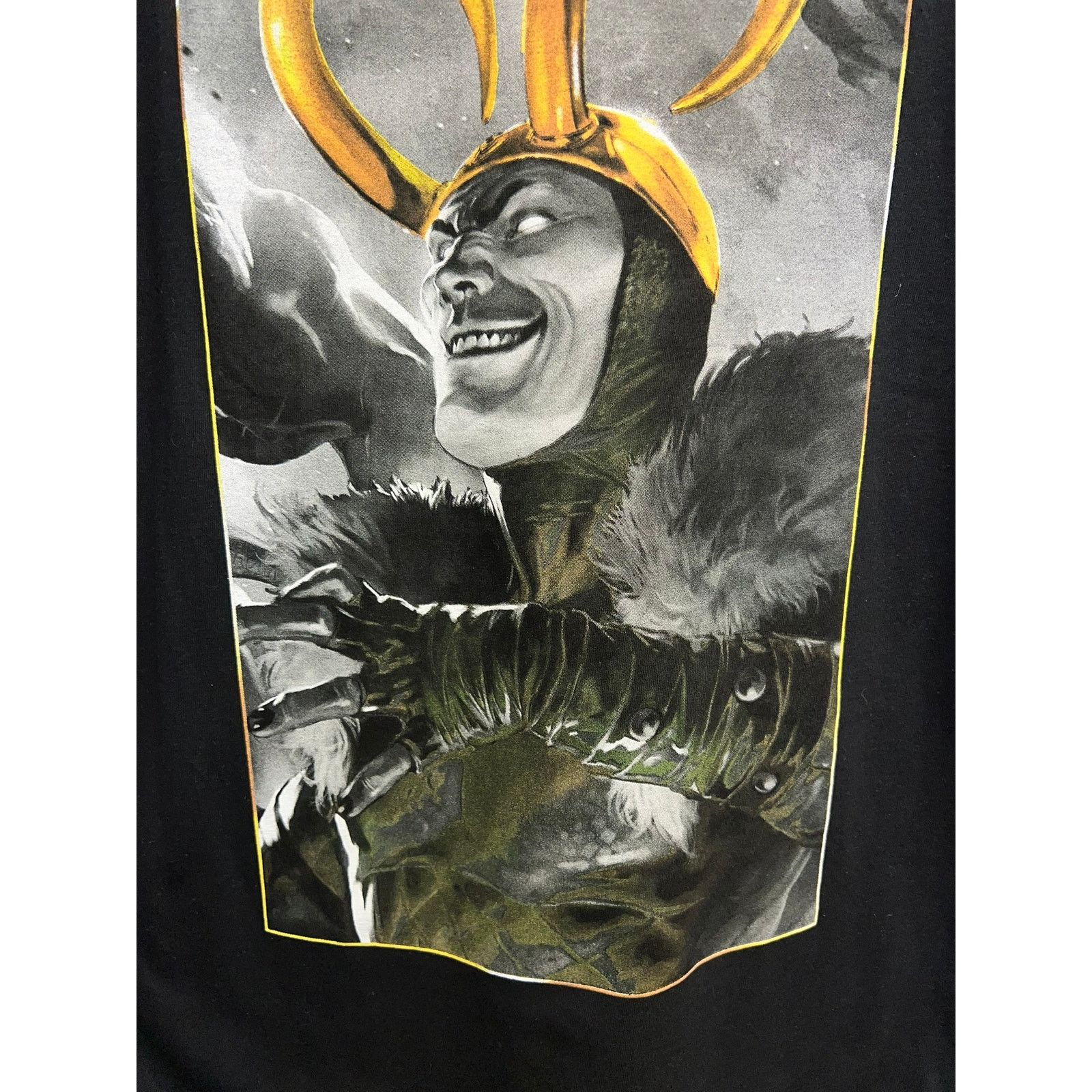 Marvel Comics Marvel Loki Shirt Super Hero Black Gold Tee Shirt Medium M Size US M / EU 48-50 / 2 - 3 Thumbnail