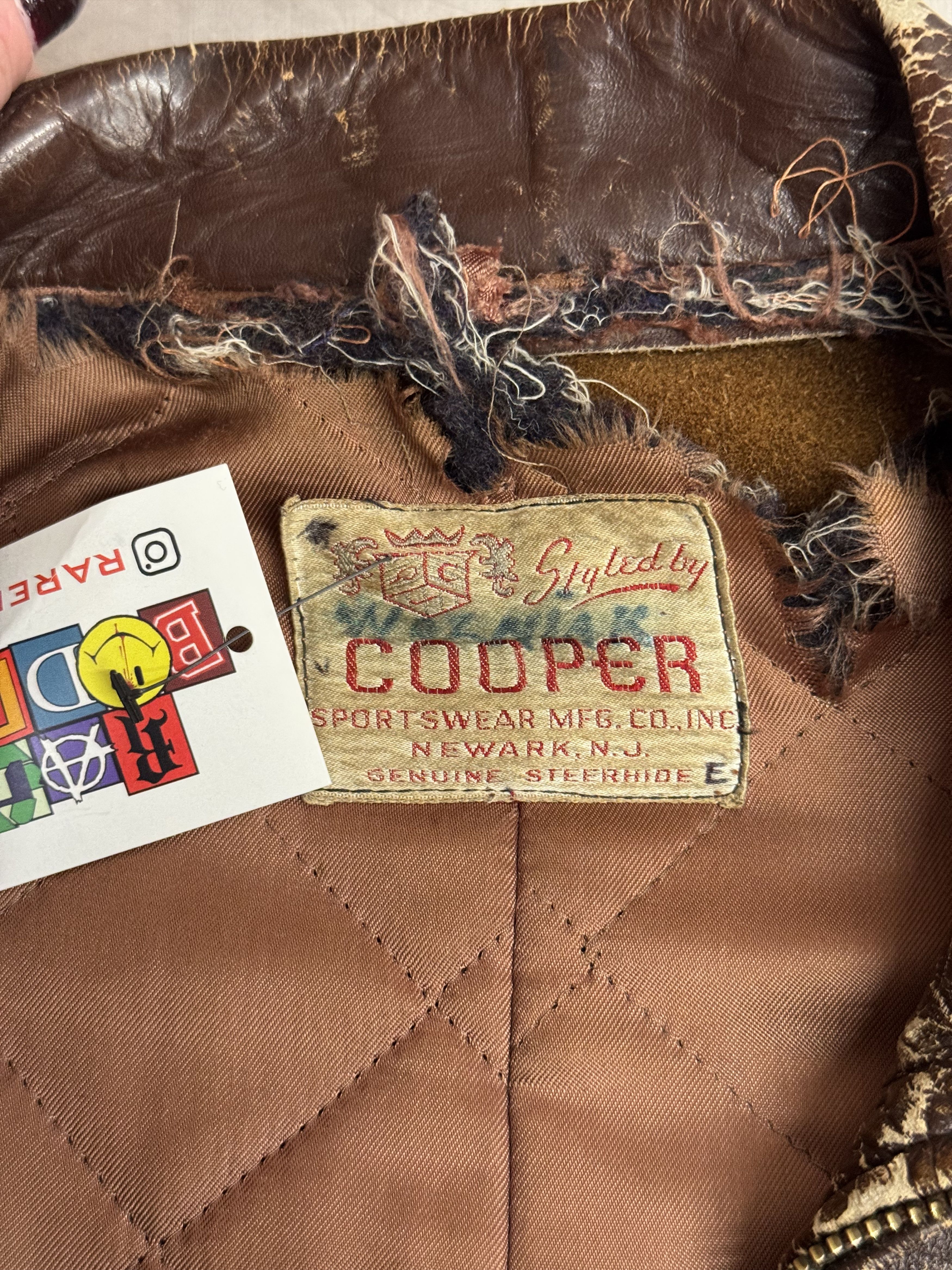 Cooper Vintage Leather Jacket Size US S / EU 44-46 / 1 - 3 Thumbnail