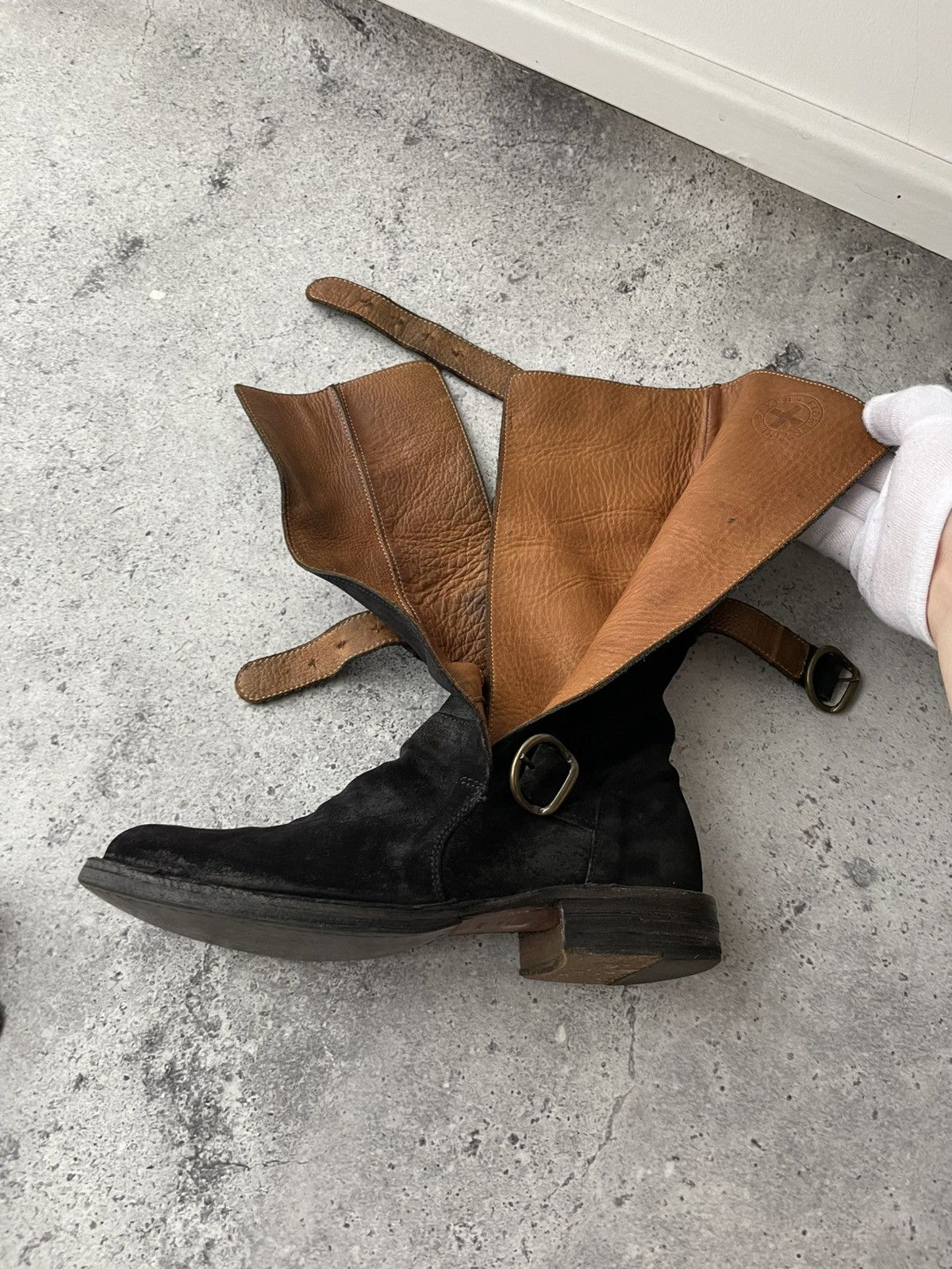 Fiorentini + Baker FIORENTINI+BAKER 3 Buckle Black Suede Iconic Boot Us 7,5 Size US 8 / IT 38 - 12 Thumbnail