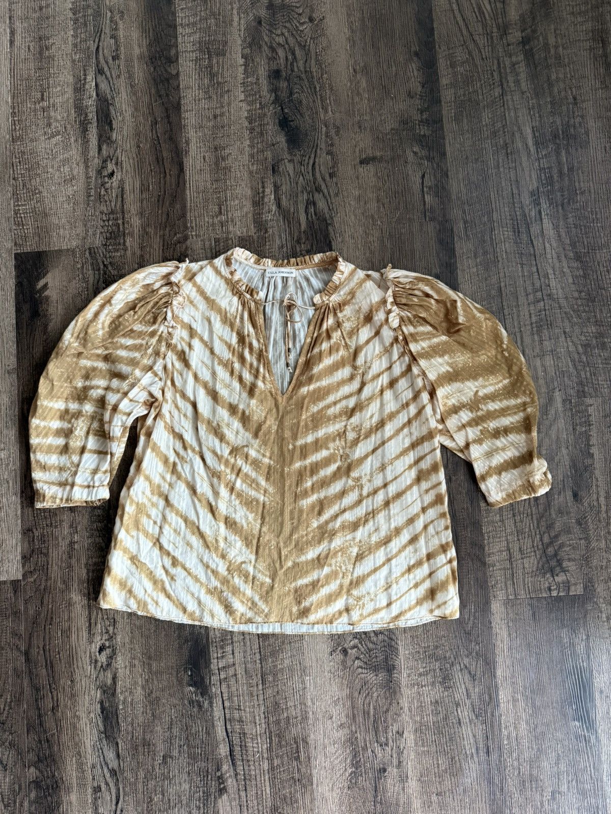 Ulla Johnson Ulla Johnson Brown Blouse 10 Size L / US 10 / IT 46 - 2 Thumbnail