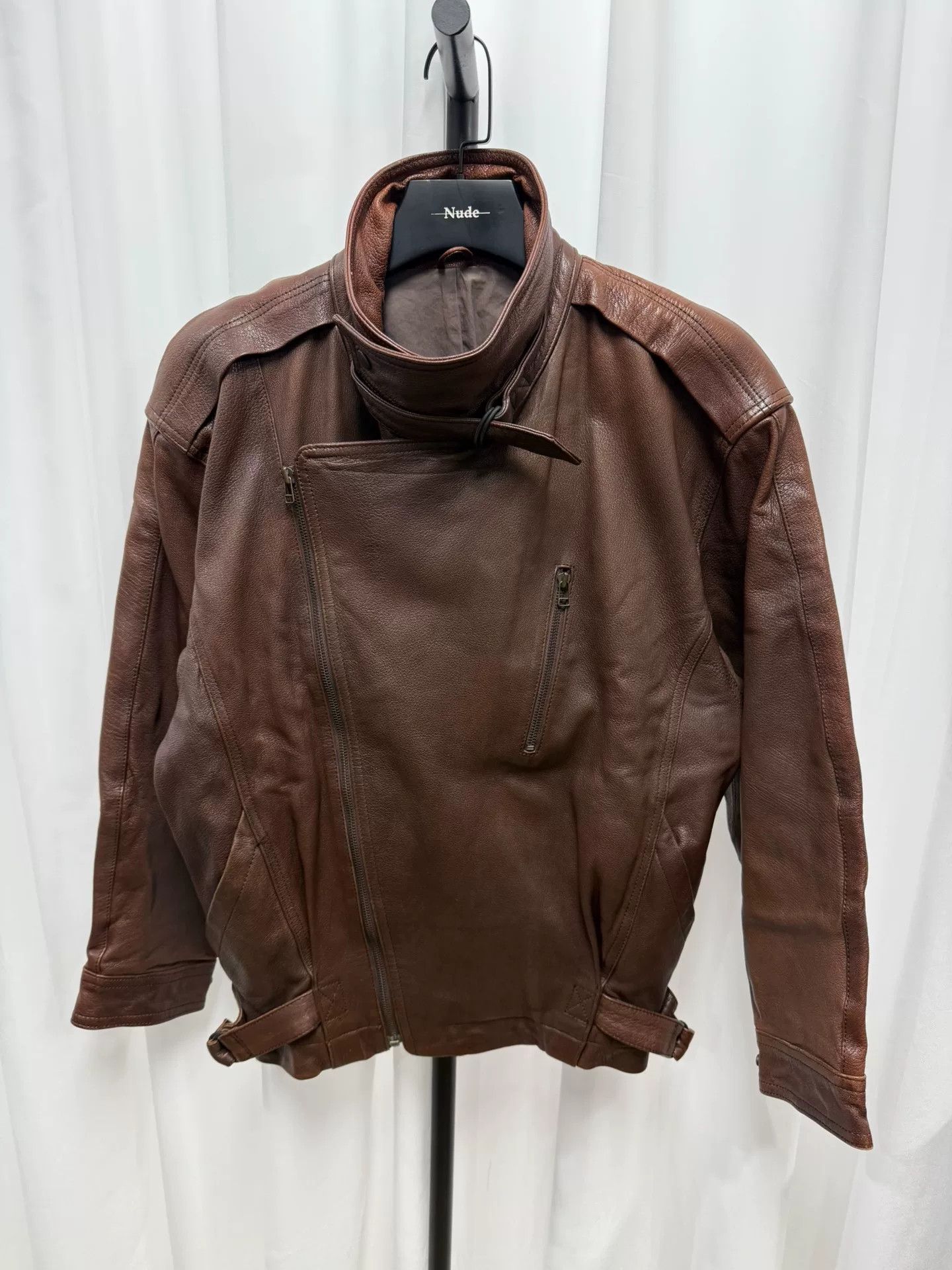 Issey Miyake issey miyake men's leather short jacket Size US L / EU 52-54 / 3 - 1 Thumbnail