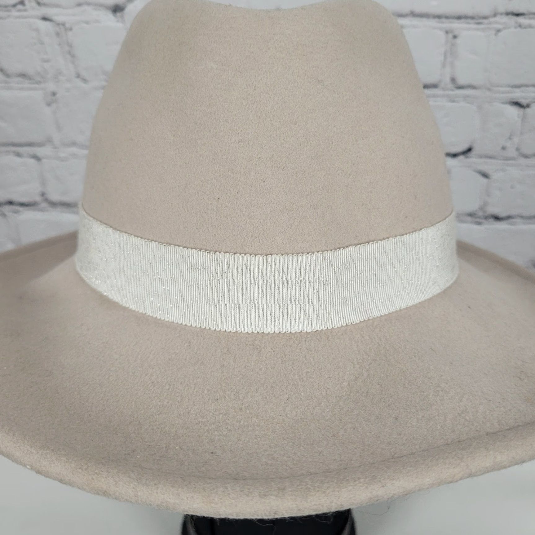 FELT Yestadt Millinery Fedora Hat Women One Size Beige Felt Wide Brim Packable Lightweight, Classic Size ONE SIZE - 7 Thumbnail