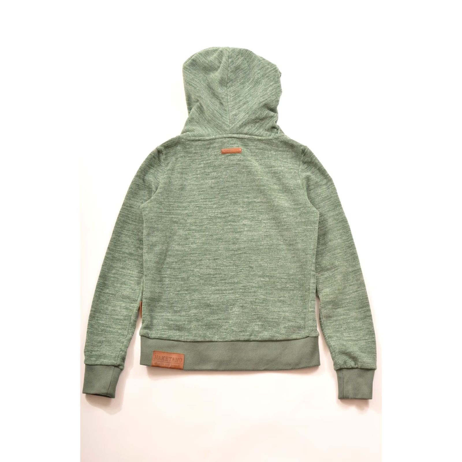 Vintage Naketano Brave New Word Green Fleece Pullover Hoodie Hoody M Women Long Sleeve Hoodie Size M / US 6-8 / IT 42-44 - 6 Thumbnail