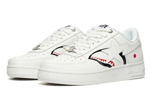 Bape BAPE SHARKSTA WHITE SIZE 9 Size US 9 / EU 42 - 9 Thumbnail