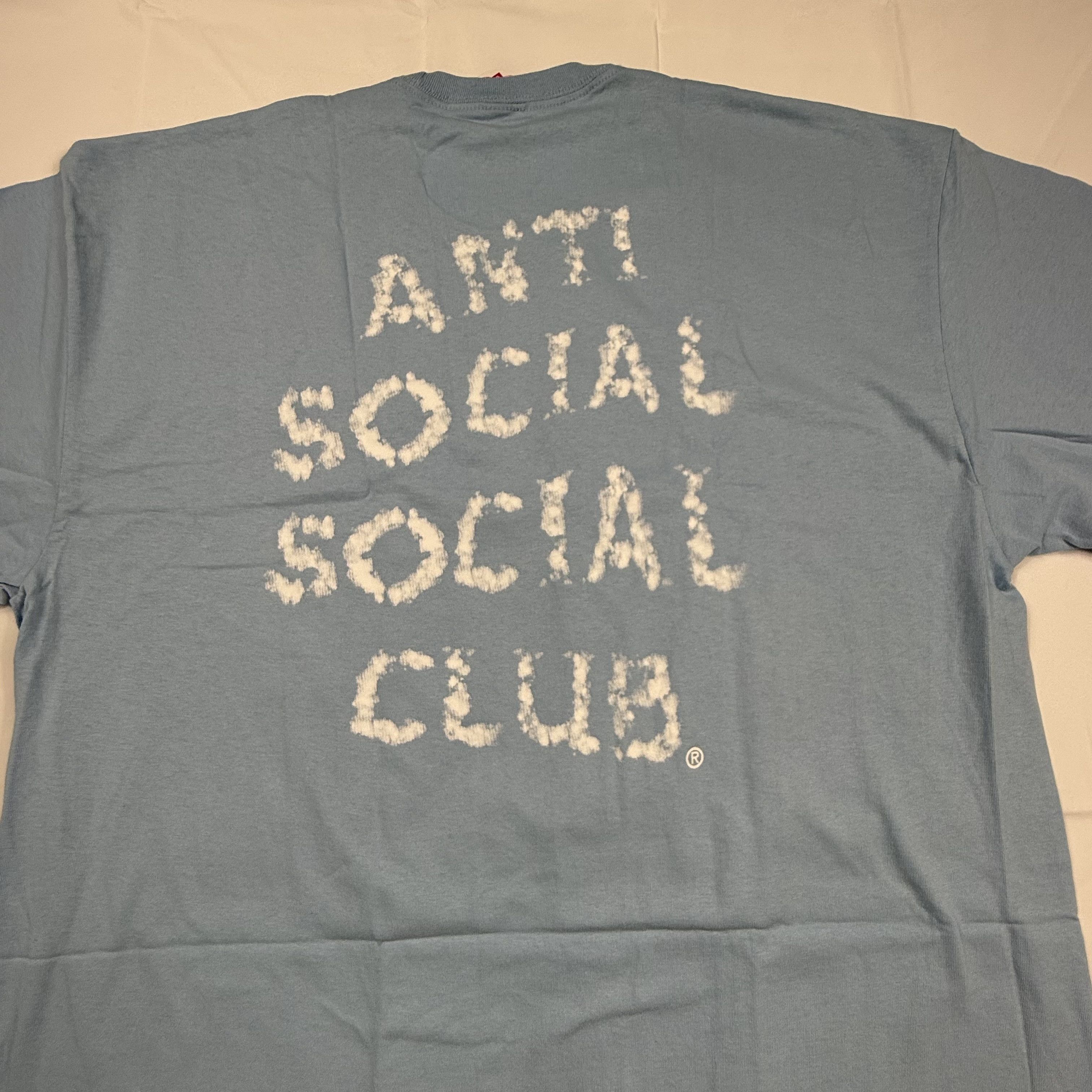 Anti Social Social Club Anti Social Social Club Partly Cloudy Tee Light Blue 2XL Size US XXL / EU 58 / 5 - 2 Thumbnail