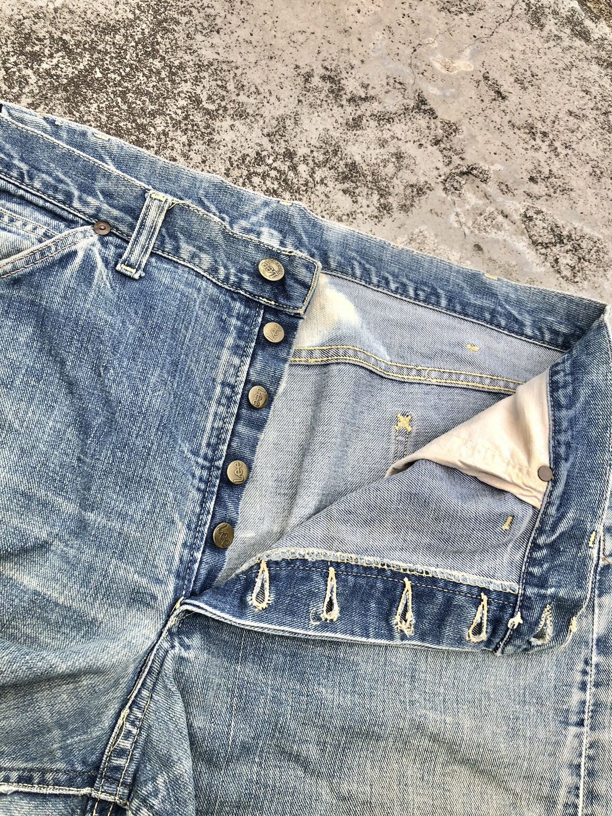 Lee VINTAGE 60s LEE 101B SELVEDGE DENIM Size US 36 / EU 52 - 15 Thumbnail