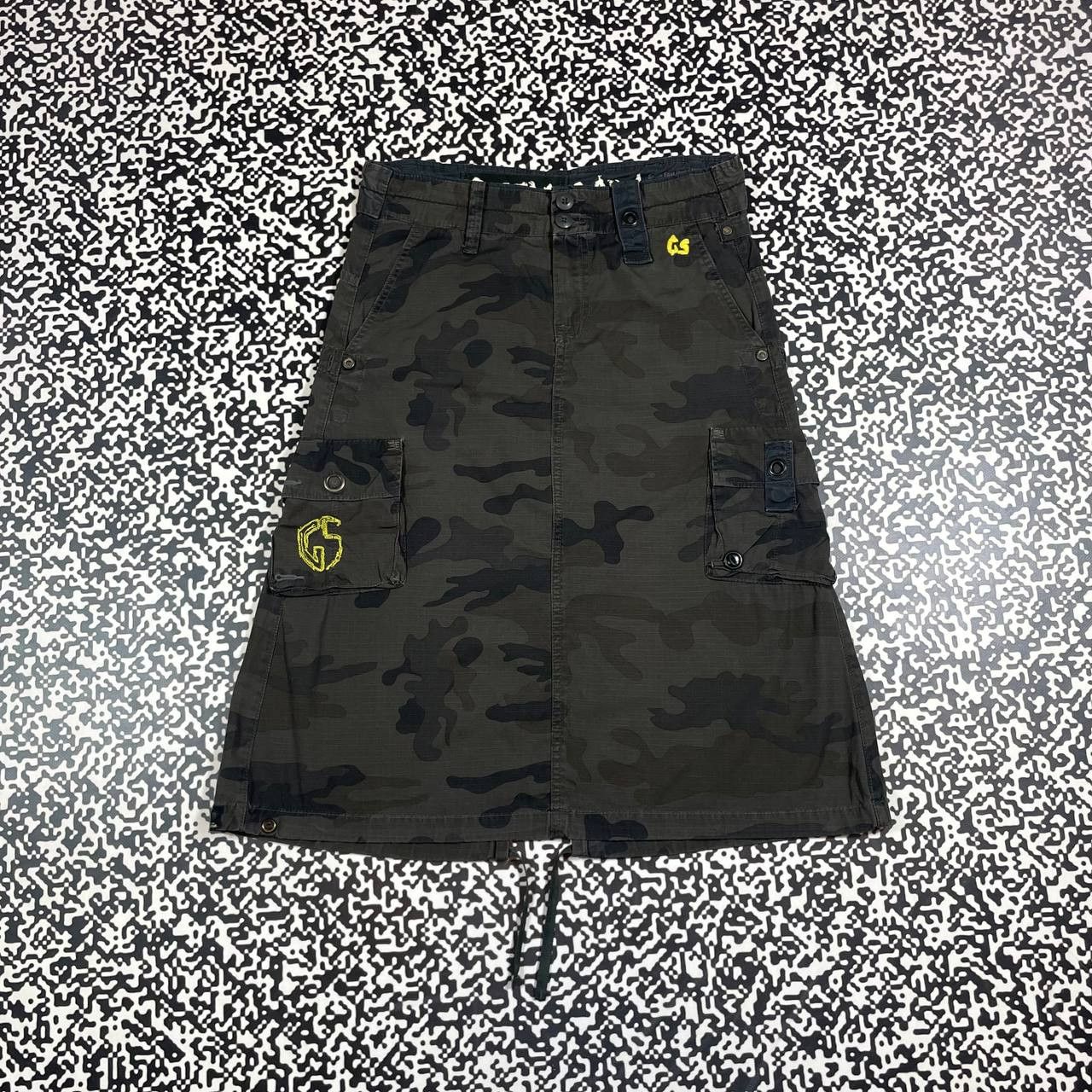 G-Star Vintage Y2K G STAR Camo Cargo Maxi Skirt Japanese Style Size 26" / US 2 / IT 38 - 4 Thumbnail