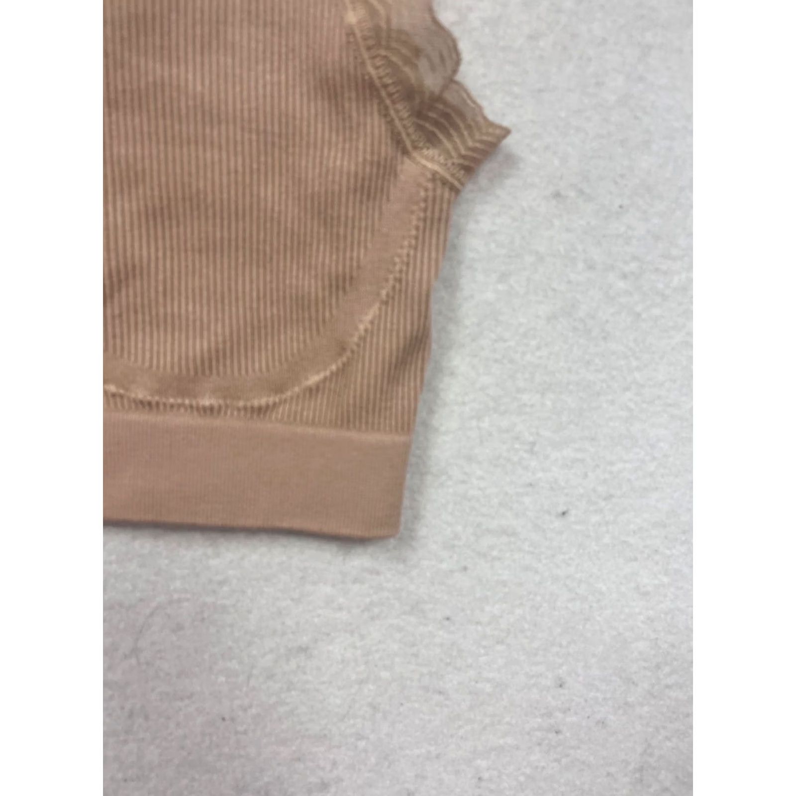 Hanes Hanes Signature Bralette Unisex Adults Size Grande One Size Beige Seamless Ribbed L Bralette Womens Mens Boys Girls Size ONE SIZE - 6 Thumbnail