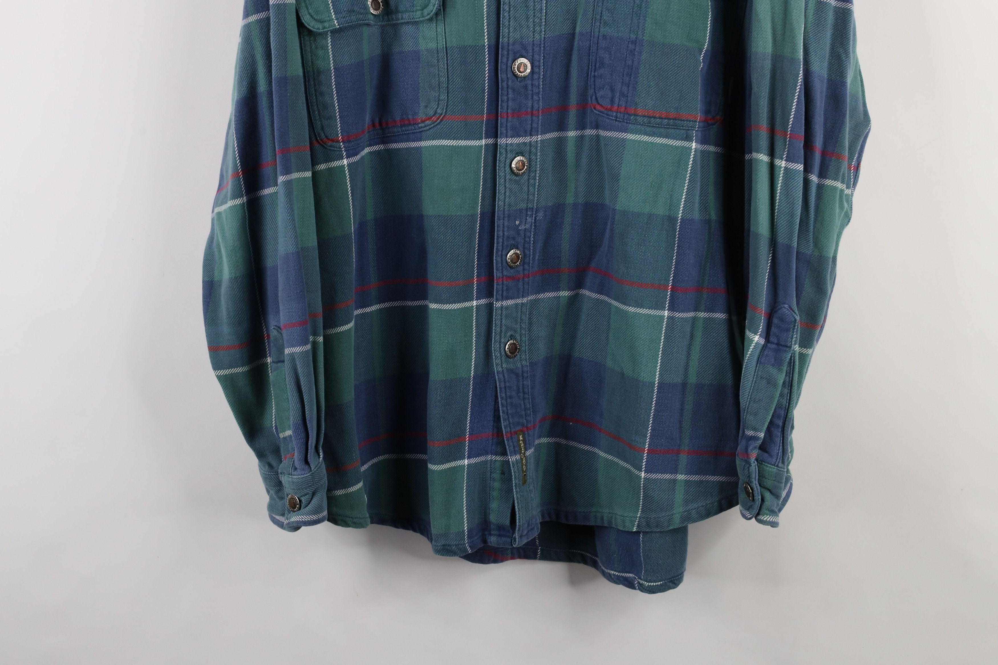 Vintage Vintage 90s Streetwear Heavyweight Flannel Button Shirt Size US M / EU 48-50 / 2 - 3 Thumbnail