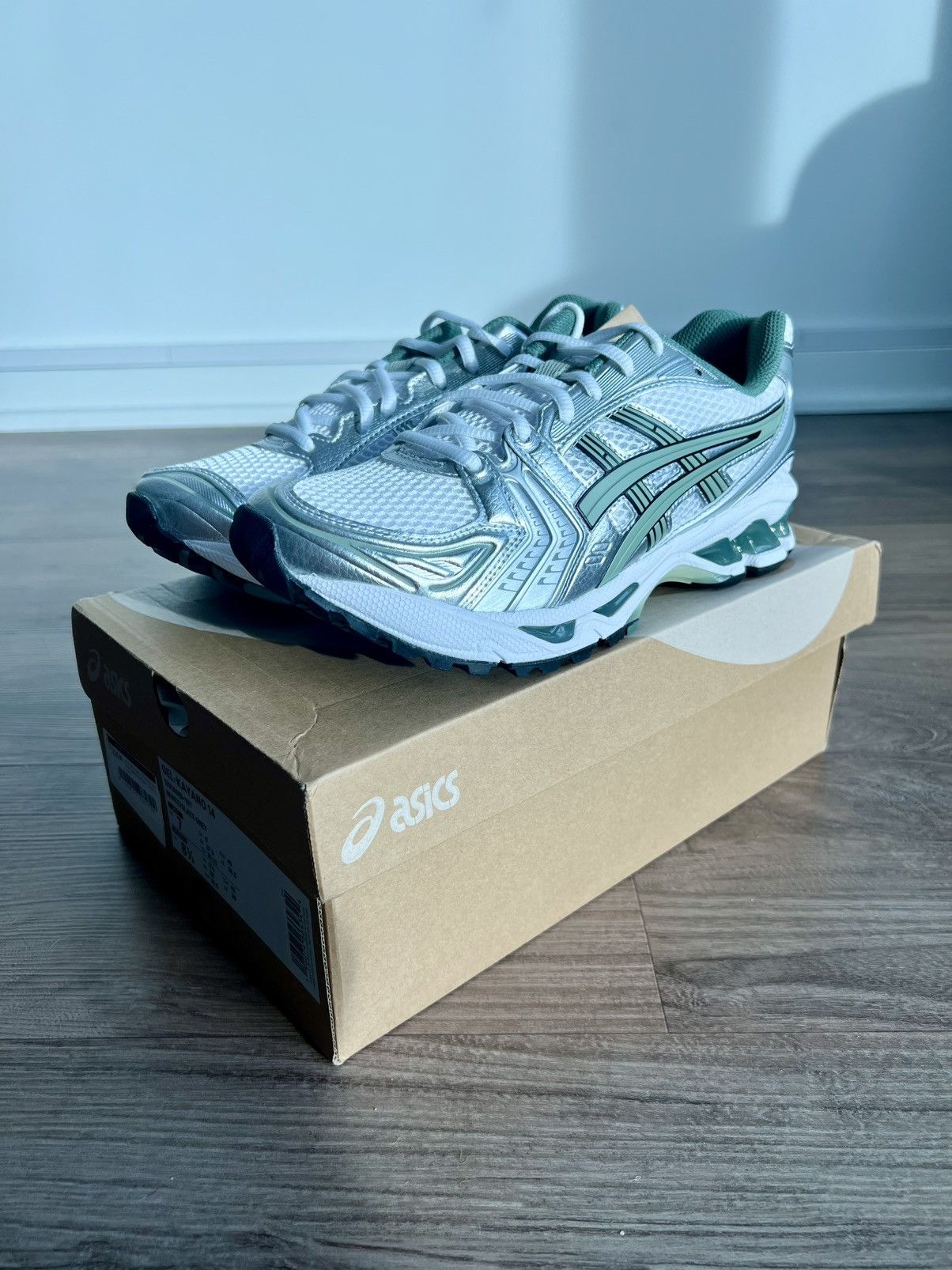 Asics ASICS Gel Kayano 14 Slate Grey Green Size US 7 / EU 40 - 1 Thumbnail