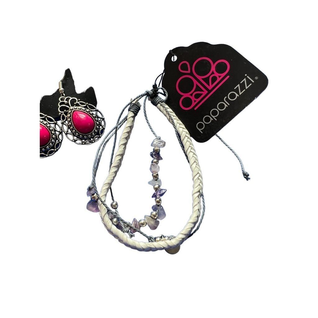 Other Lot of 8 Paparazzi Items Bracelet Necklace Earrings NWT Size ONE SIZE - 2 Thumbnail