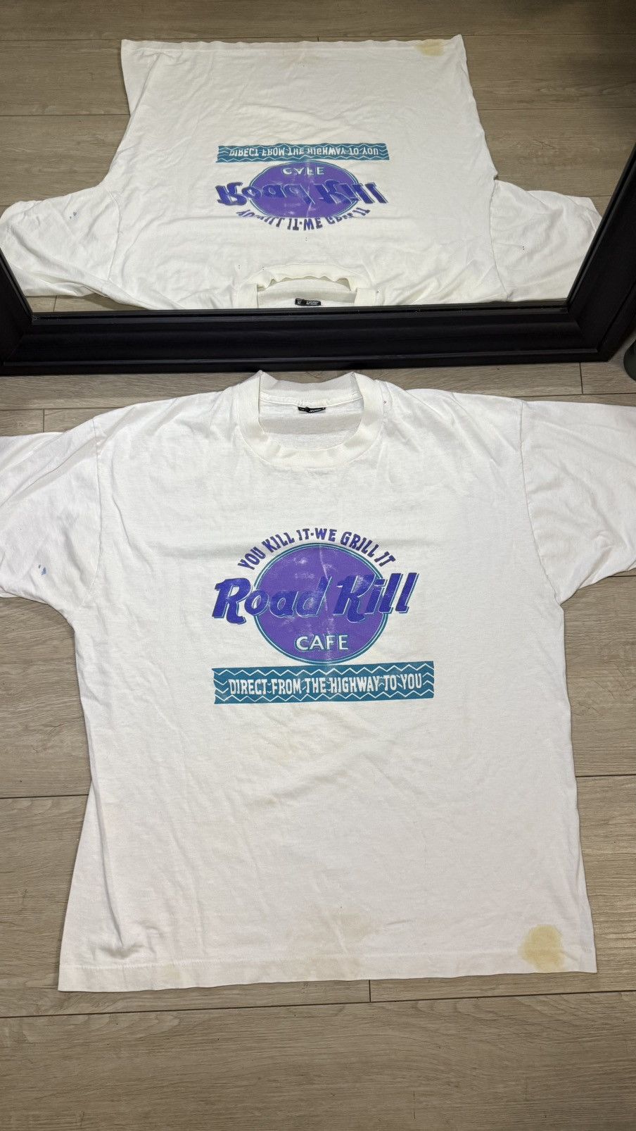 Other Vintage / Y2K Road Kill Cafe Humor Shirt Size US XL / EU 56 / 4 - 1 Thumbnail