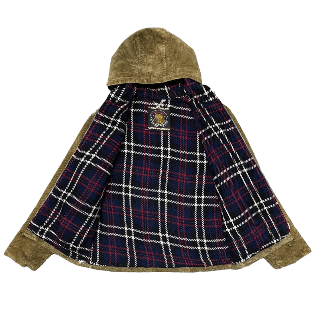 Vintage Vintage Bulldog Van of World Corduroy Hooded Jacket Size US M / EU 48-50 / 2 - 6 Thumbnail