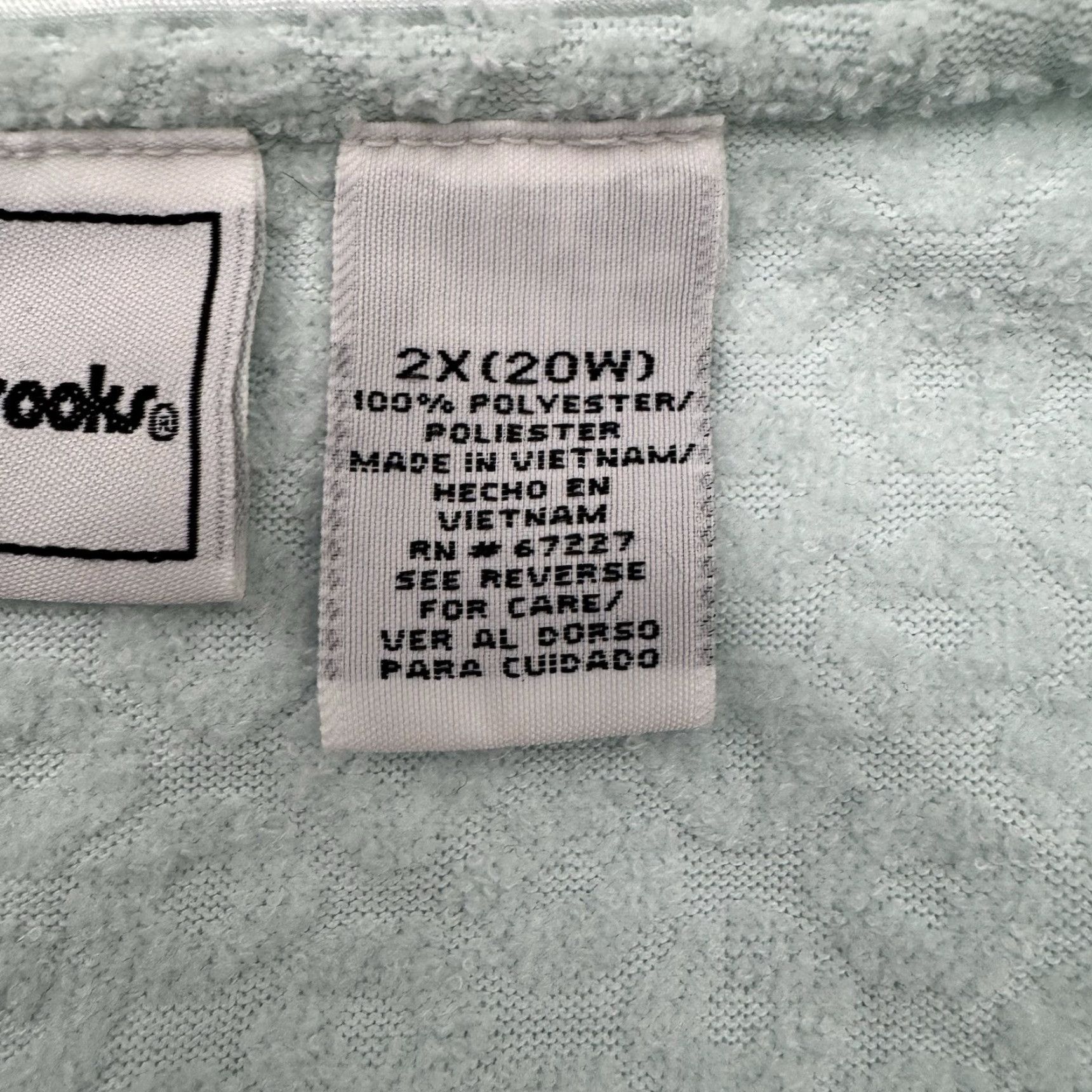 Vintage VINTAGE Bobbie Brooks Robe Women 2X Plus Nightgown Full Zip 90s Embroidered Cozy Grandmacore Blue Woman Size ONE SIZE - 5 Thumbnail