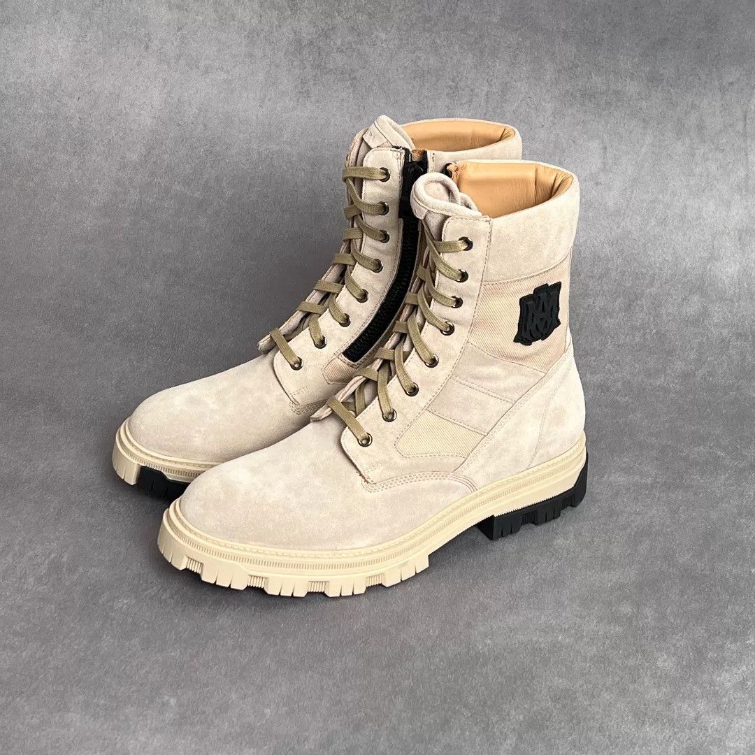 Amiri Amiri Beige Hitop Sneakers 8 Men Size US 8 / EU 41 - 1 Thumbnail